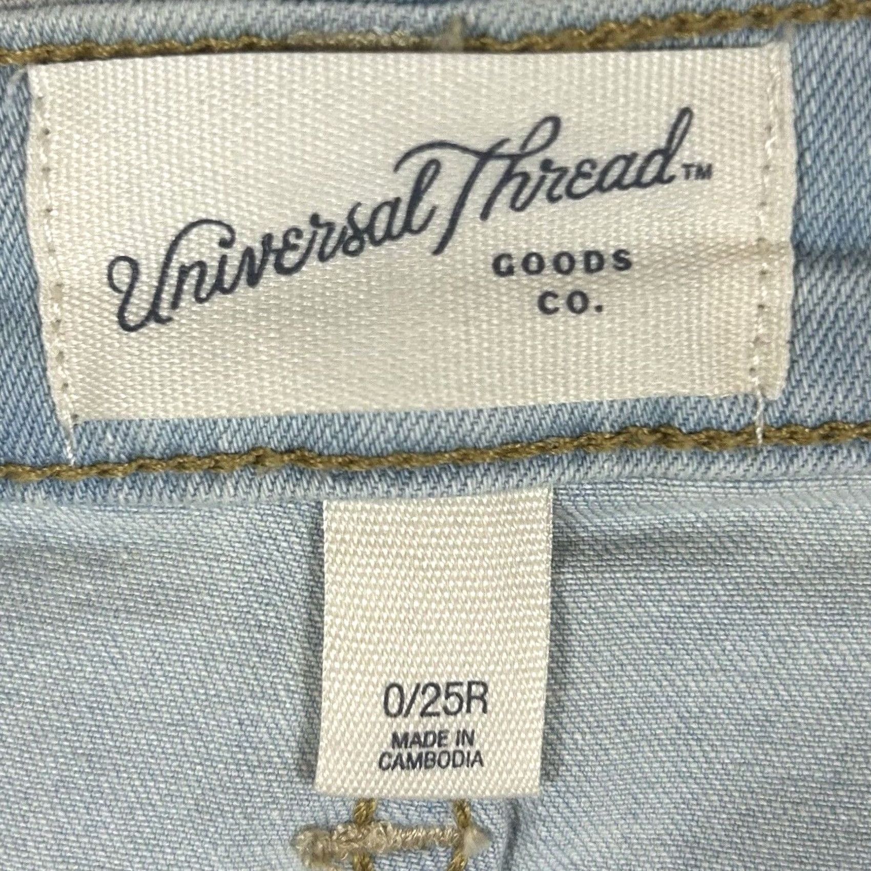 Vintage VINTAGE? No. Universal Thread High-Rise Skinny Jeans Women's 0 / 25 Light Wash NWT Size 25" / US 0 / IT 36 - 5 Thumbnail