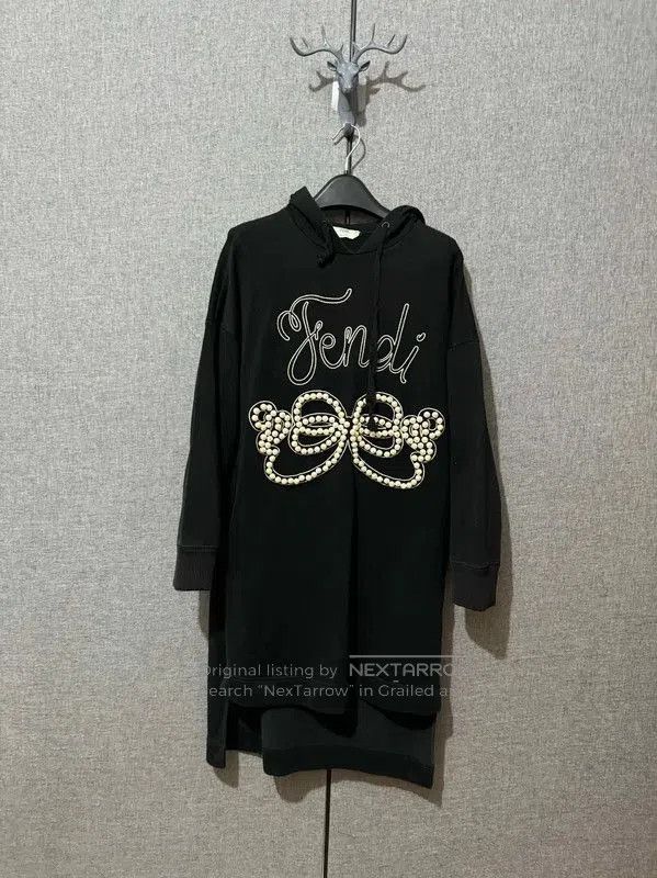 Fendi Fendi Black Cotton Logo Hoodie for Women . Size M / US 6-8 / IT 42-44 - 1 Thumbnail