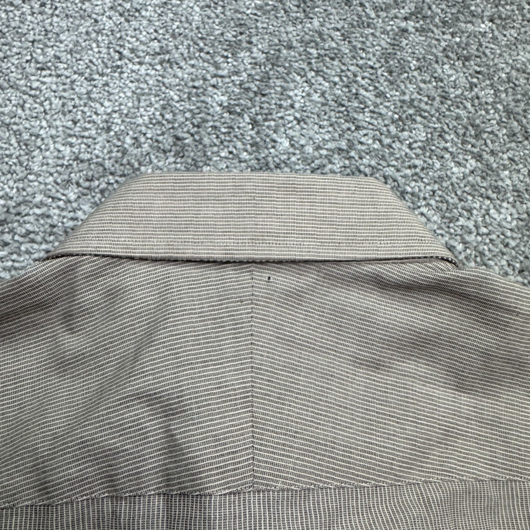 Ben Sherman VINTAGE Ben Sherman Dress Shirt Mens 15.5 Brown Pinstriped Cotton Casual Workwear Classic Size 40R - 4 Thumbnail