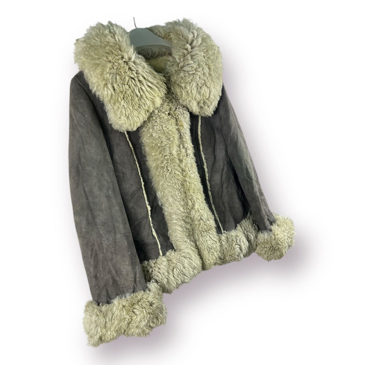 Other 🔥 Unknown Sheepskin Croped jacket Size S / US 4 / IT 40 - 3 Thumbnail