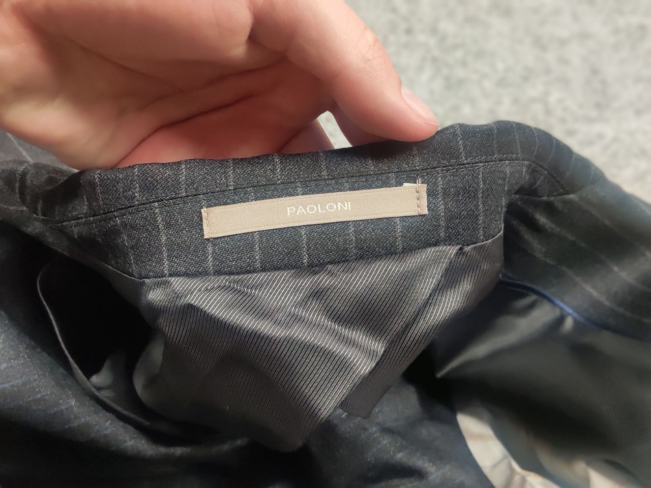 Paoloni Paoloni Quarantotto Reda Striped Unlined Blazer Pants Suit Size 48R - 23 Thumbnail