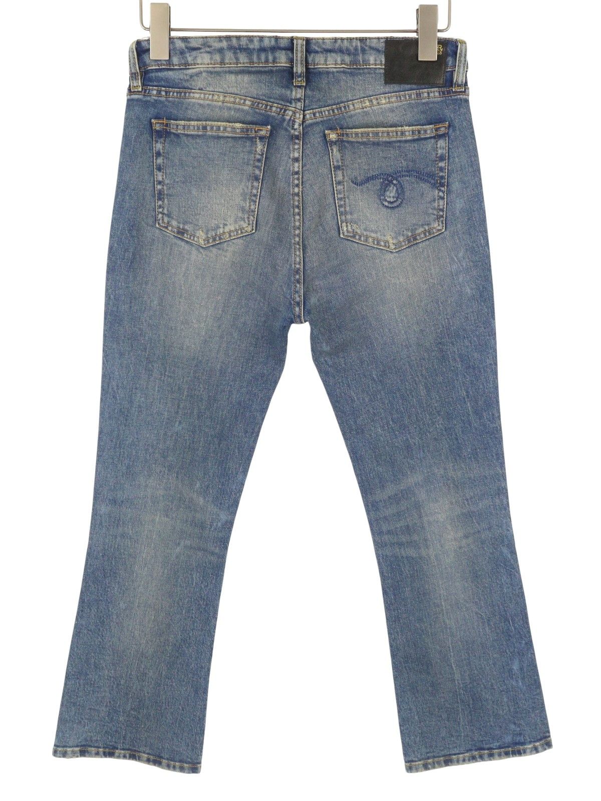 R13 KICK FIT 28 Kelly Stretch Cropped Zip 87810 Size 28" / US 6 / IT 42 - 4 Thumbnail