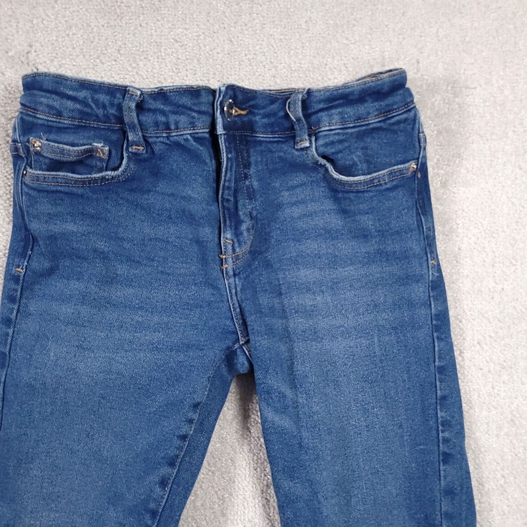 Zara Zara Jeans Women's 6 Denim Medium Wash Cropped Mid-Rise Skinny Blue 5-Pocket Size 28" / US 6 / IT 42 - 3 Thumbnail