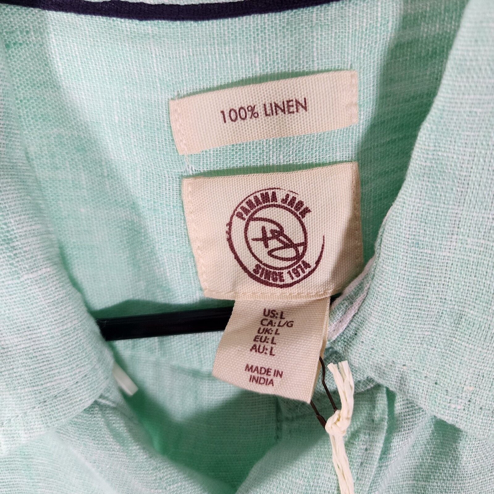 Panama Jack NEW Panama Jack 100% Linen Short Sleeve Shirt Mens Size L Size US L / EU 52-54 / 3 - 3 Thumbnail