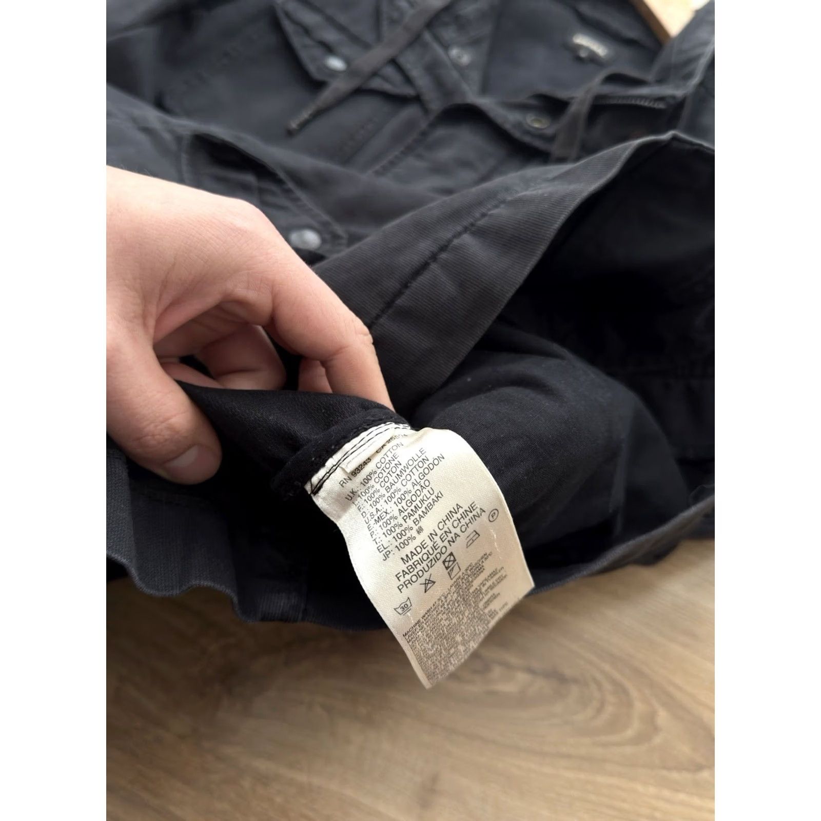 Diesel DIESEL VINTAGE JACKET Cotton DENIM Black S Men Size US S / EU 44-46 / 1 - 7 Thumbnail
