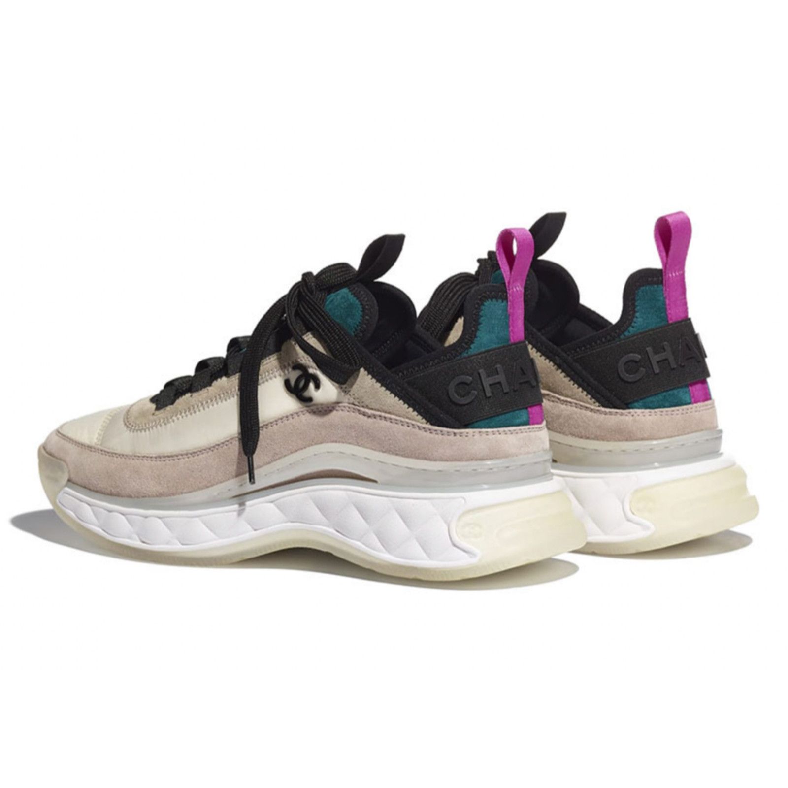 Chanel 20K CC Logo Lace Up Flat Runner Trainer Sneaker 41 Size US 11 / IT 41 - 10 Thumbnail