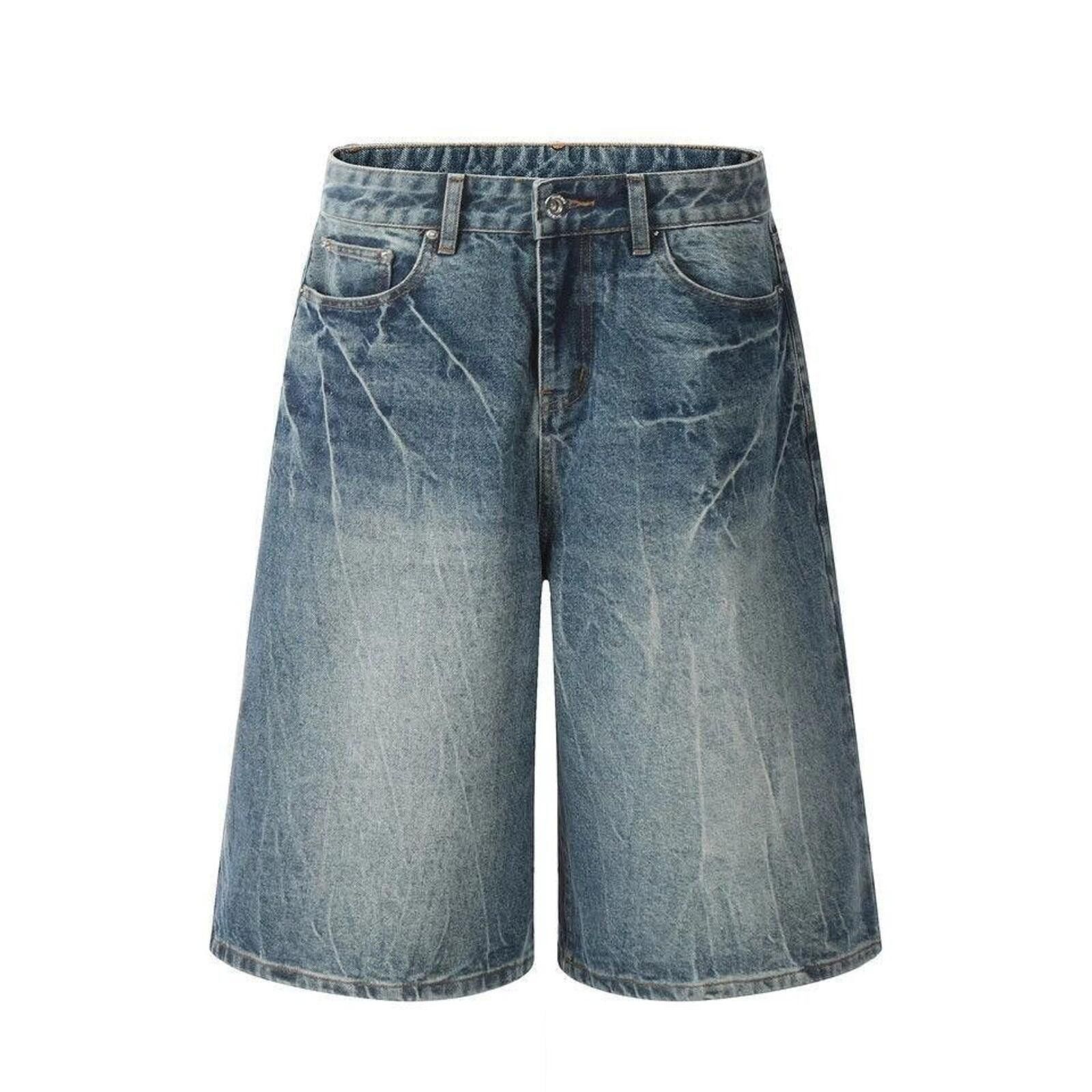 Jean Lightning Bolt Jorts - Y2K Inspired Denim Shorts Size US 32 / EU 48 - 5 Thumbnail