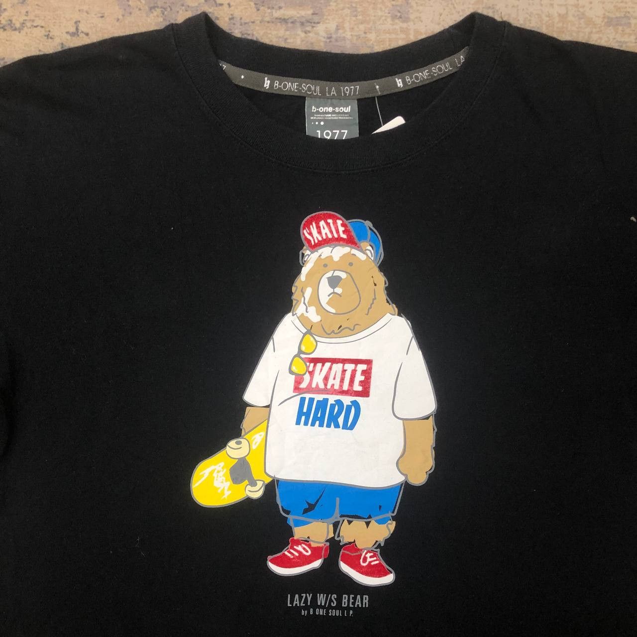 Hook-Ups T447 B-ONE-SOUL LA 1977 x SKATE HARD TEE Size US M / EU 48-50 / 2 - 4 Thumbnail