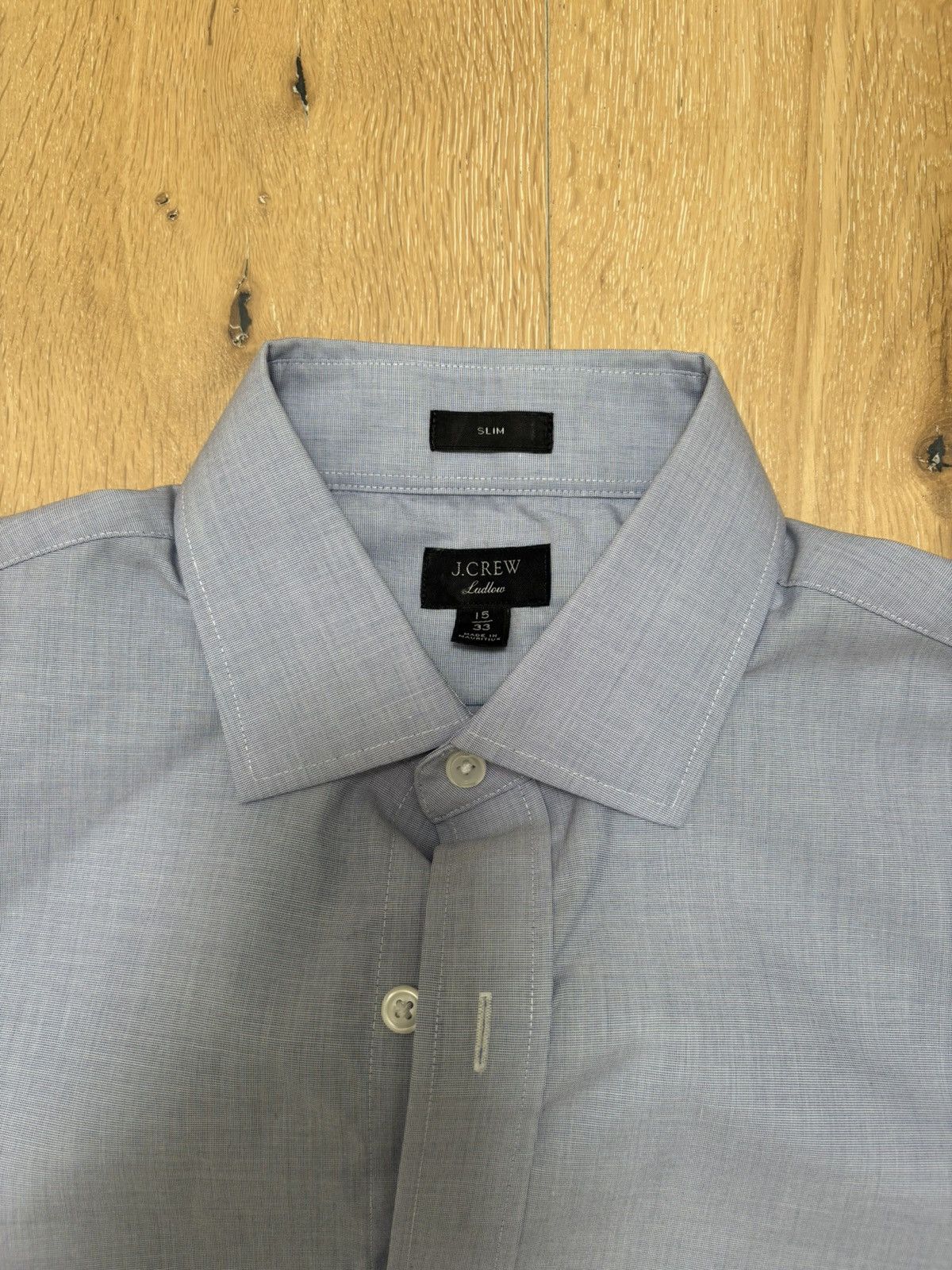 J.Crew J. Crew Classic Button Down Dress Shirt Mens Medium Blue Size US M / EU 48-50 / 2 - 2 Thumbnail