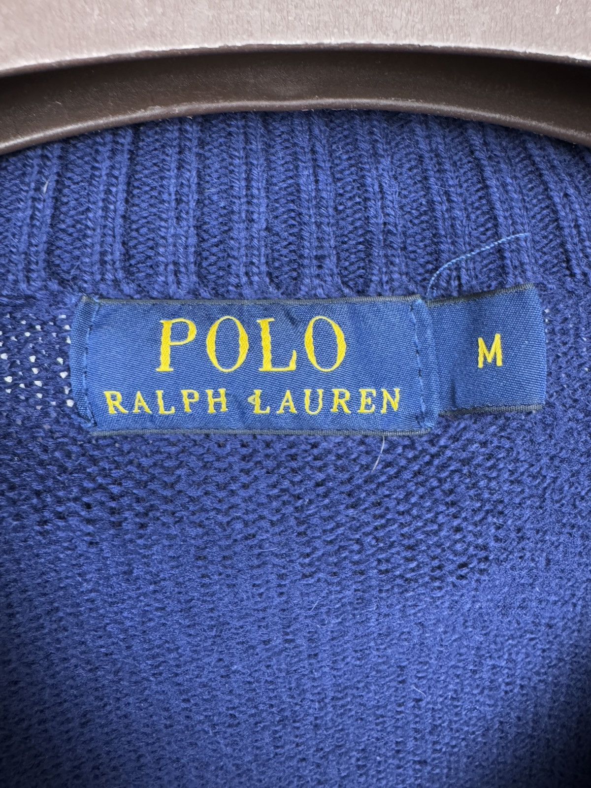 Polo Ralph Lauren Polo Ralph Lauren Sweater Blue 1/4 Zip Cotton Knit Pullover Size US M / EU 48-50 / 2 - 9 Thumbnail