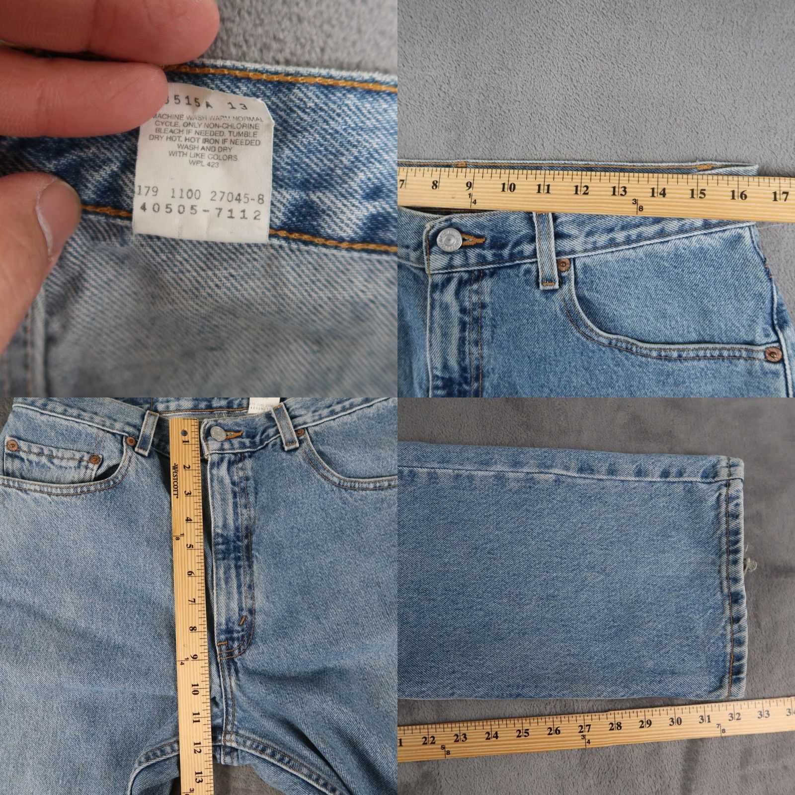 Levi's VINTAGE Levi's 505 Jeans Men Adult Medium Blue 90s Straight 34x32 Size US 34 / EU 50 - 8 Thumbnail