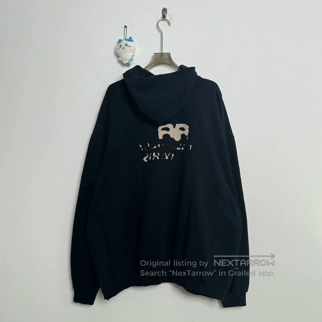 Balenciaga Black Graffiti Pullover Hoodie by Balenciaga. Size US M / EU 48-50 / 2 - 2 Thumbnail