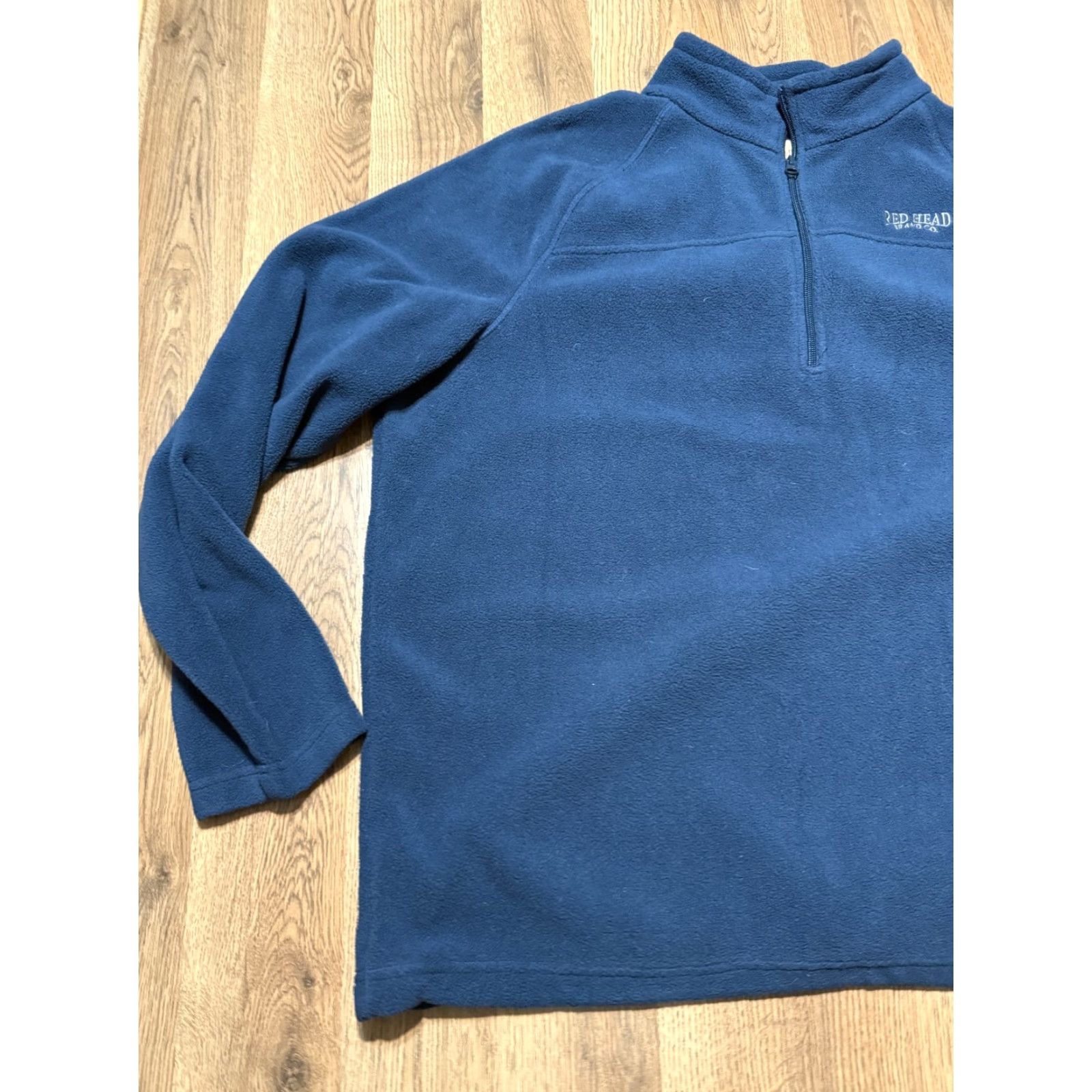 Vintage Red Head Brand Co. Sweater Men's Size XL Blue Quarter Zipper Pullover Size US XL / EU 56 / 4 - 4 Thumbnail