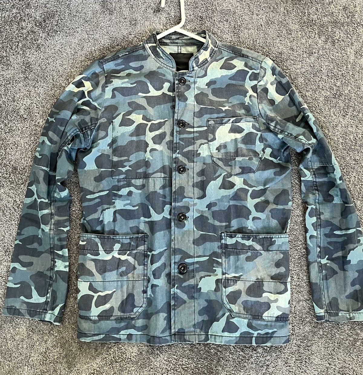 DENHAM Denham mens blue camo shirt/jacket chore Size US M / EU 48-50 / 2 - 2 Thumbnail