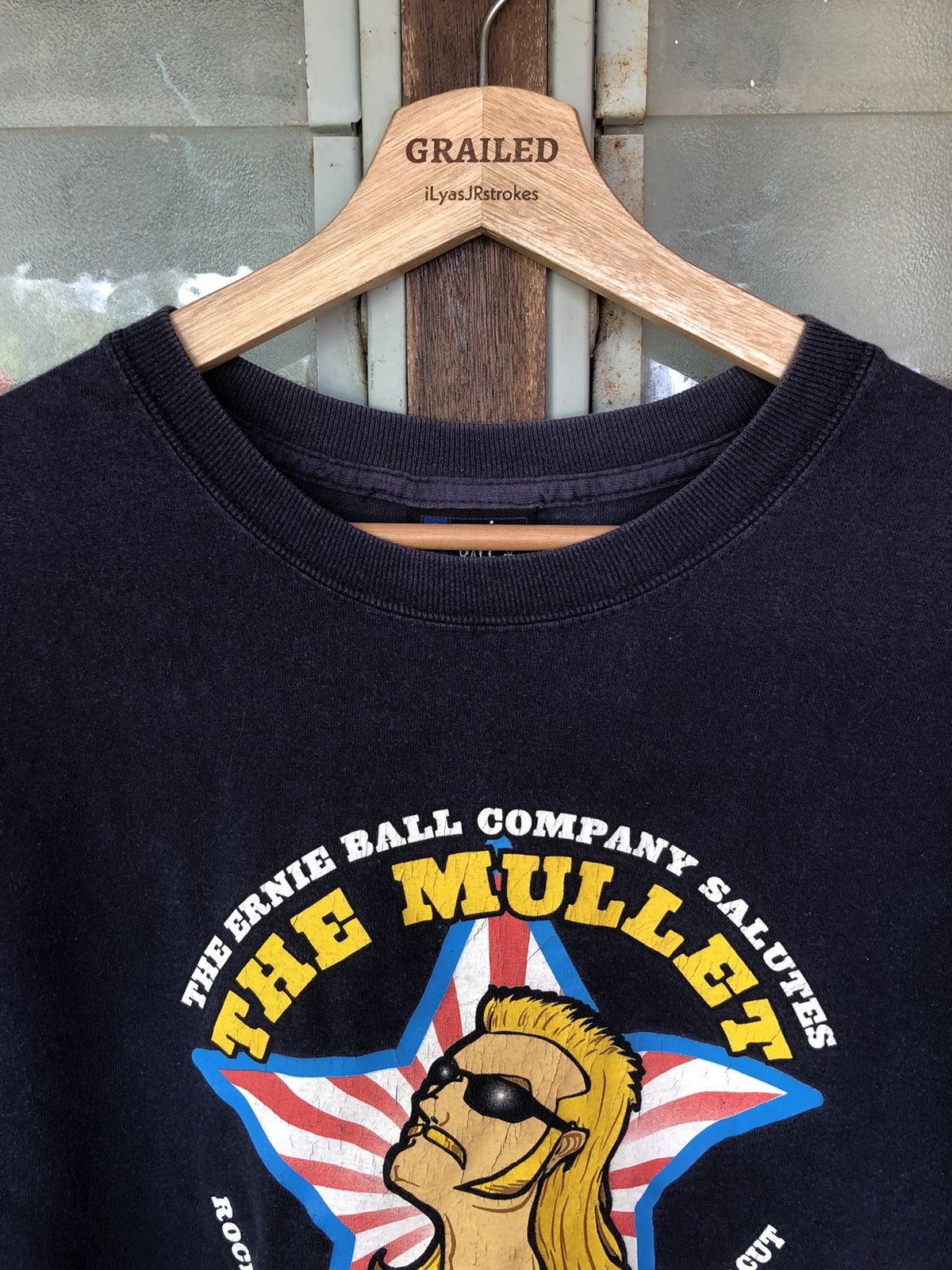 WCW/nWo Vintage 90’s Ernie Ball The Mullet Rock and Roll Shirt Tee Size US M / EU 48-50 / 2 - 10 Thumbnail