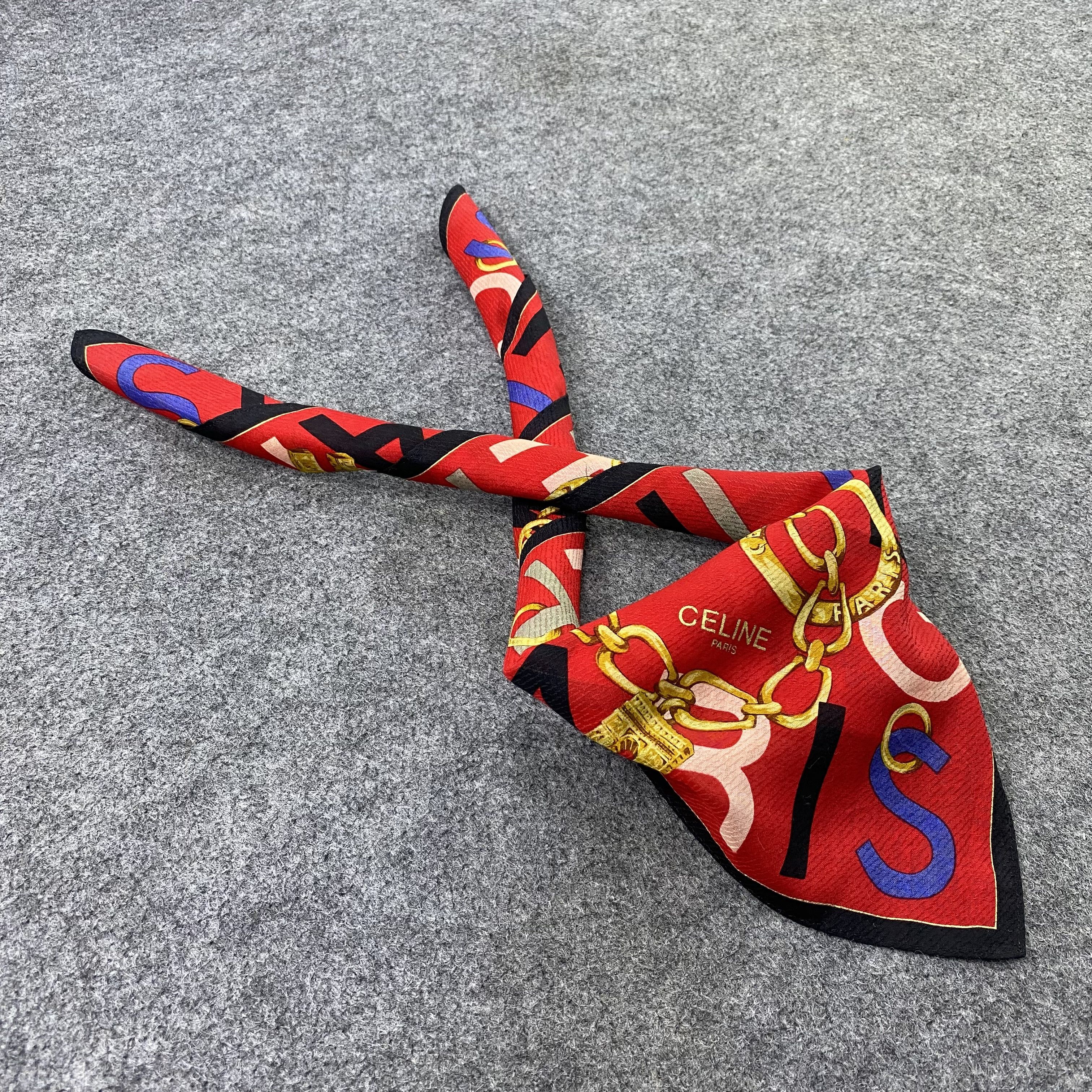 Celine Celine Handkerchief Neckerchief Bandana-B1824 Size ONE SIZE - 1 Thumbnail