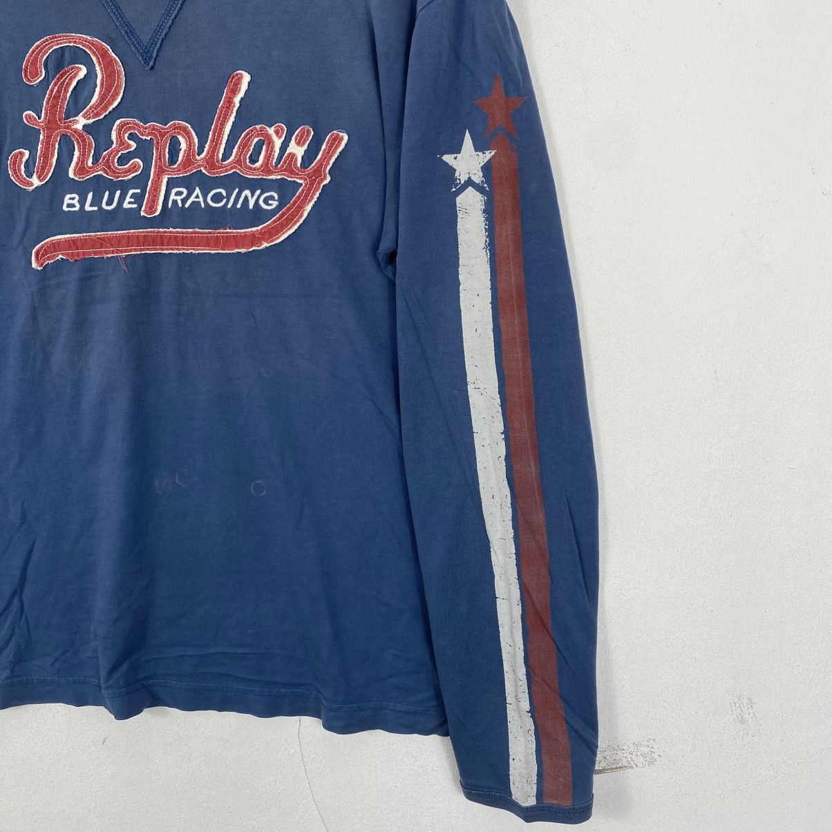 Replay Vtg Replay Blue Racing L/S Tee - 81 Hot Rod Club Size L Size US L / EU 52-54 / 3 - 5 Thumbnail