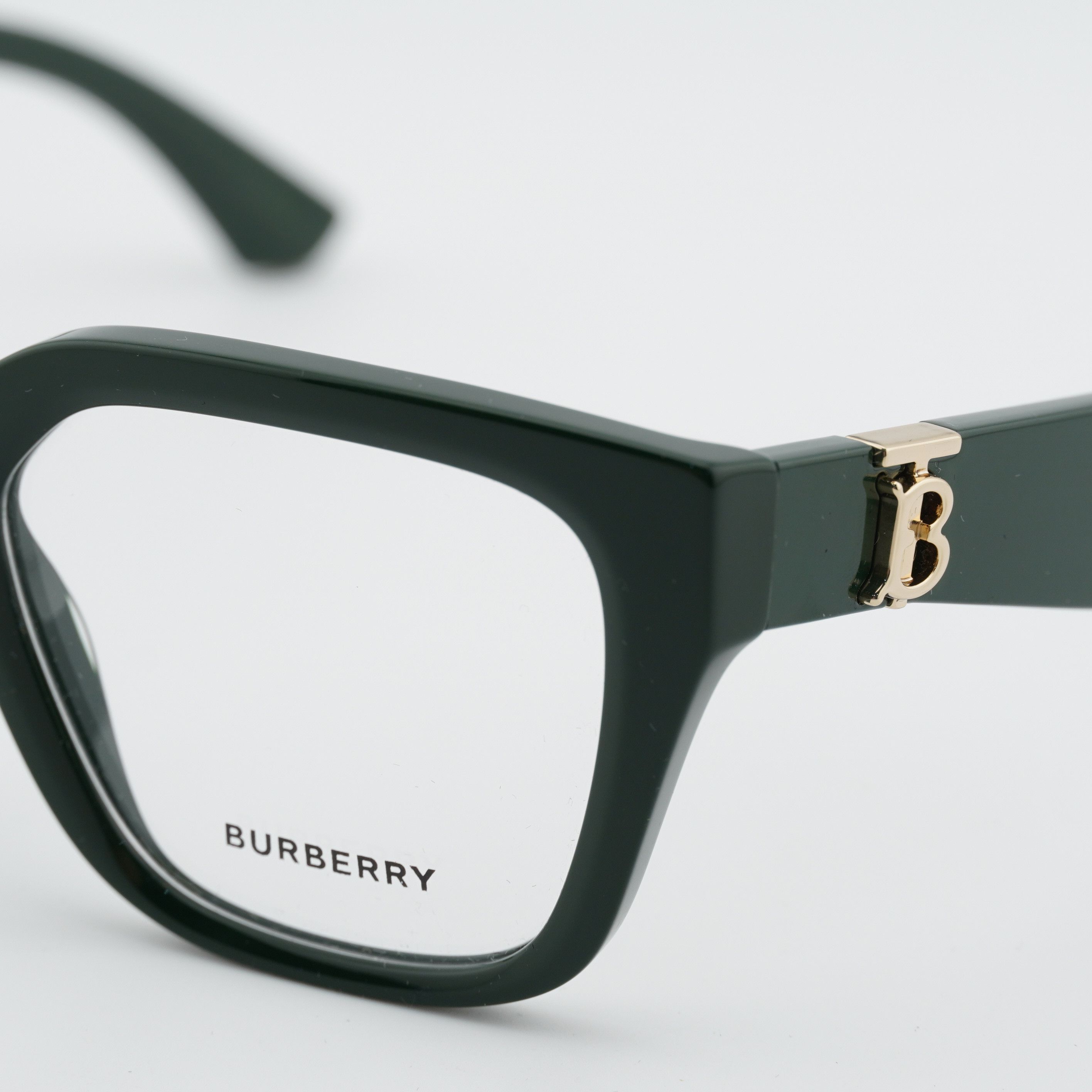 Burberry Burberry BE2403 4038 Eyeglasses Green 53mm Square Frame Size ONE SIZE - 9 Thumbnail