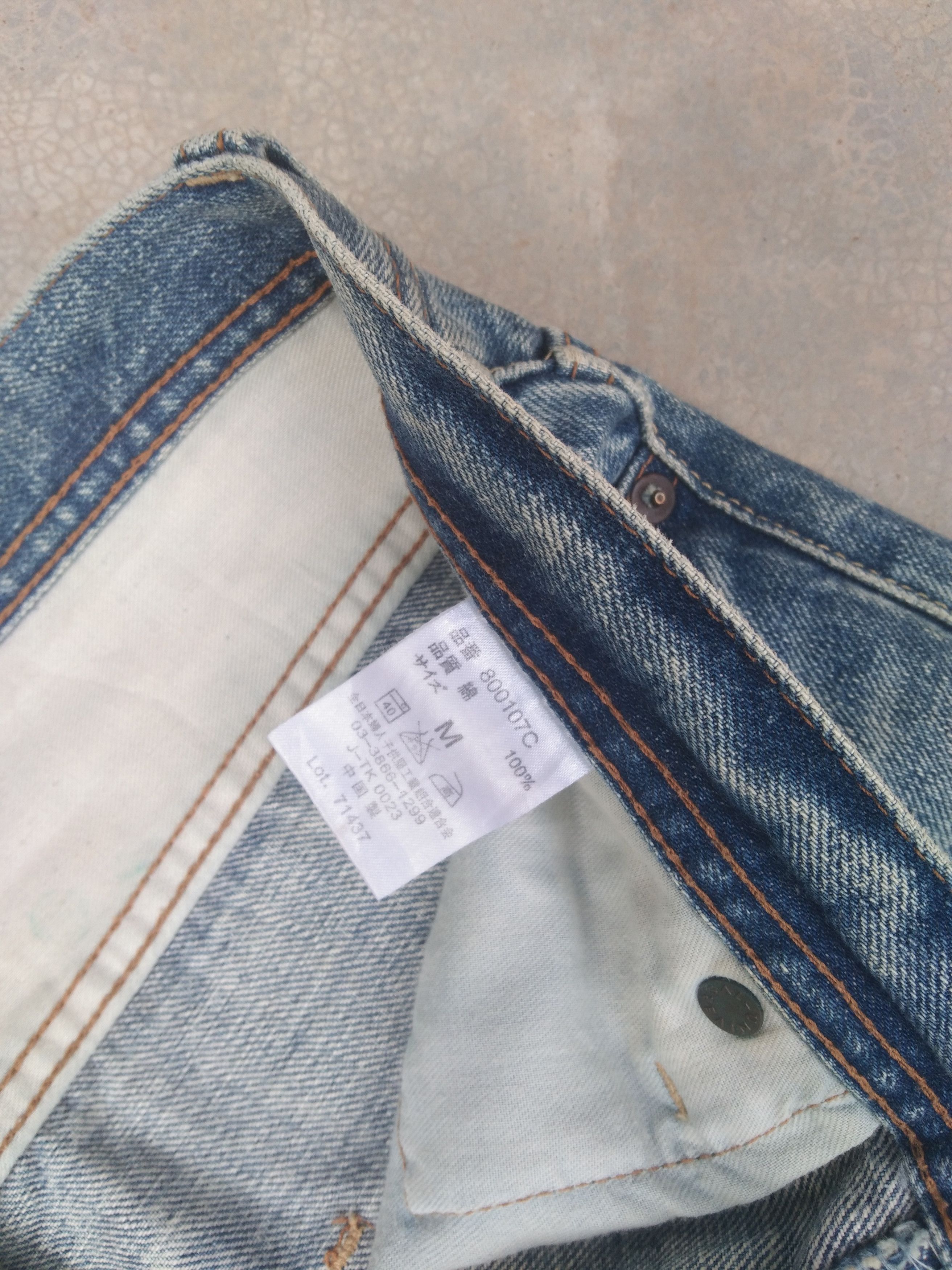 Japanese Brand Vintage Japanese Brand Distressed Jeans 32x31 Size US 32 / EU 48 - 7 Thumbnail