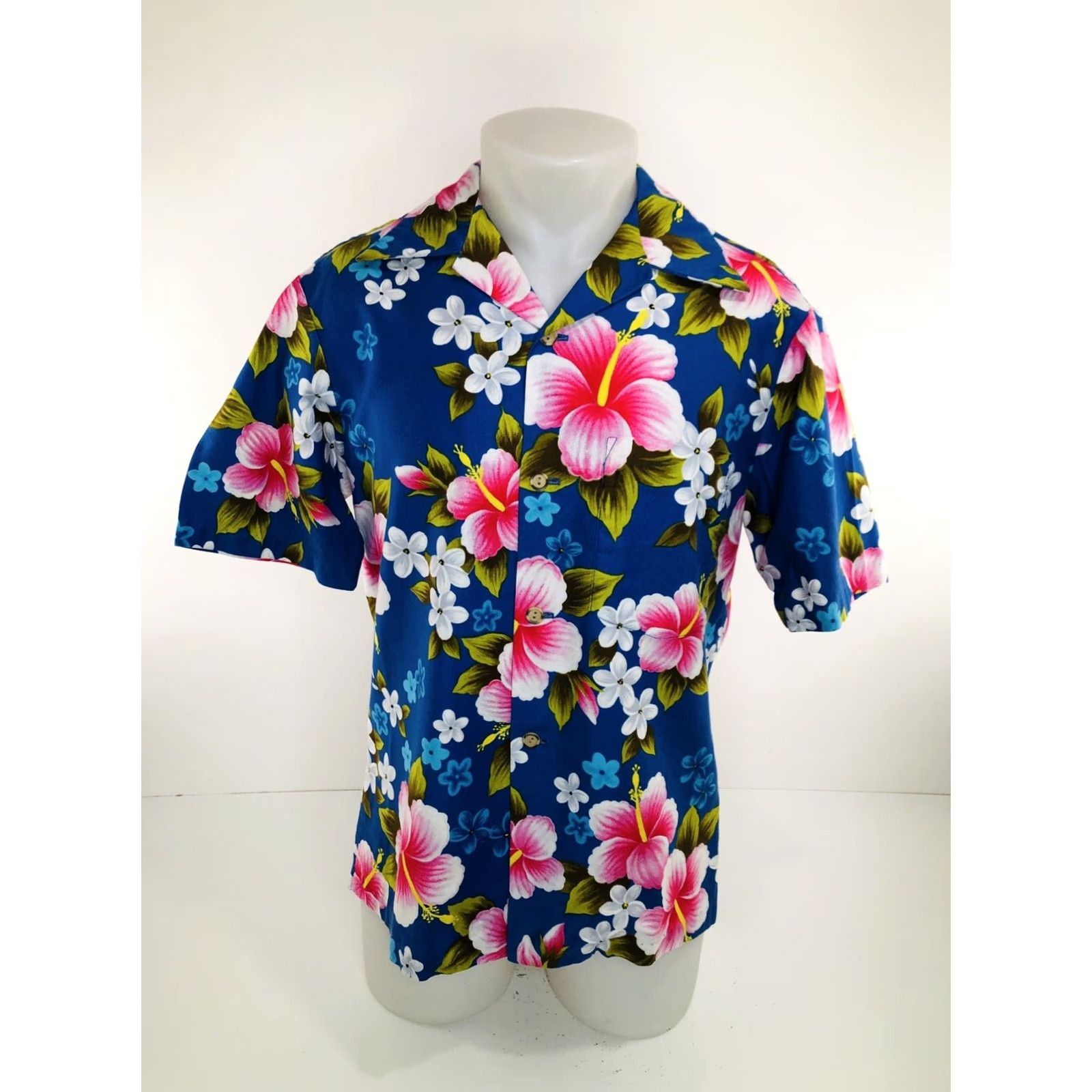 Vintage UI MAIKAI - Floral Hibiscus Vintage Mens S Aloha Hawaiian Shirt Size US S / EU 44-46 / 1 - 2 Thumbnail