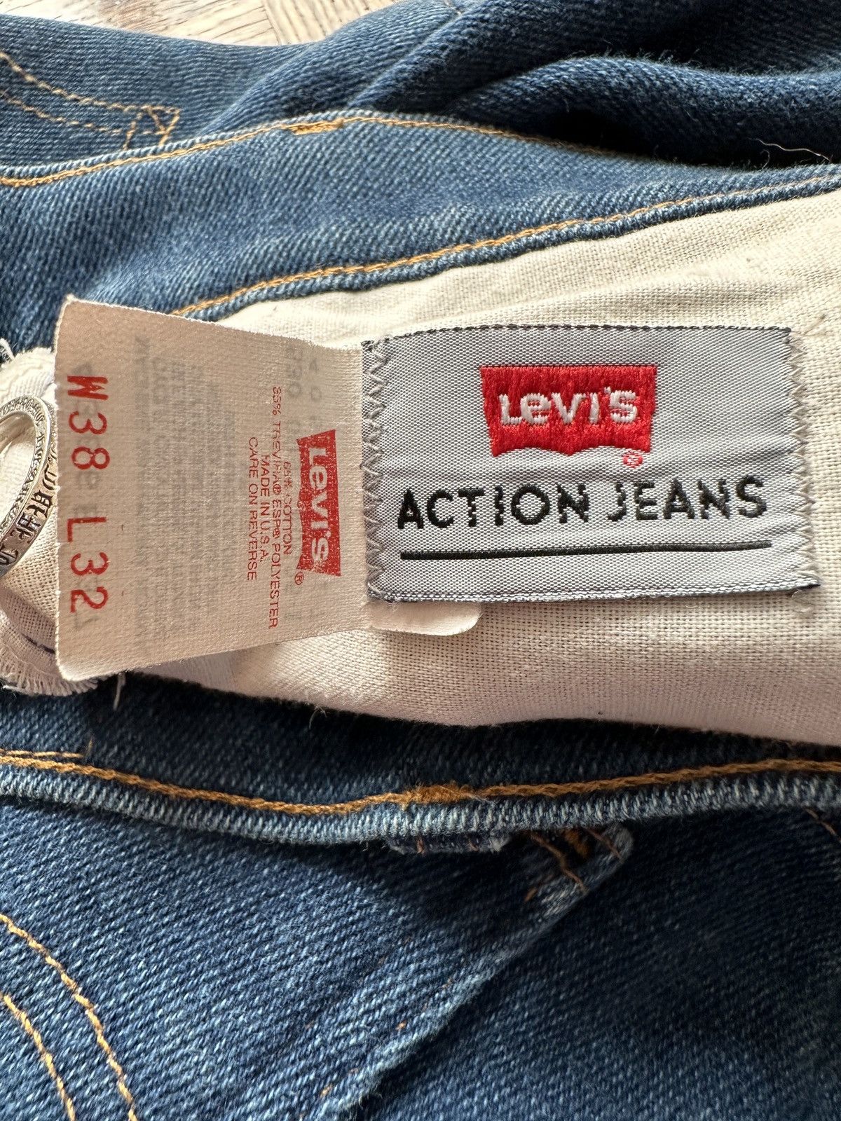 Levi's Vintage 90s Levi's Action Denim Jeans Size US 38 / EU 54 - 3 Thumbnail