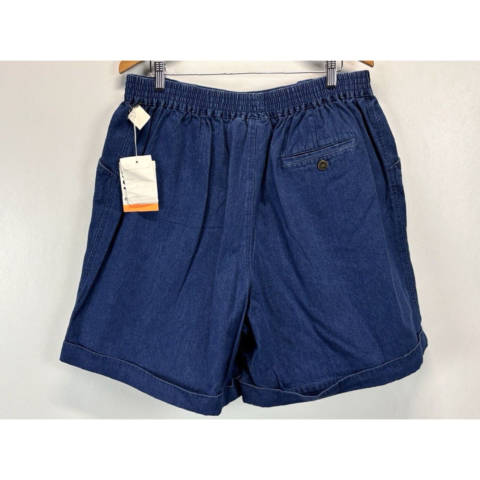 Vintage VINTAGE Street Styles By Claiborne Denim Jean Shorts Plus Size 20 Blue Pull On Nautical Womens Size 42" / US 20 - 3 Thumbnail