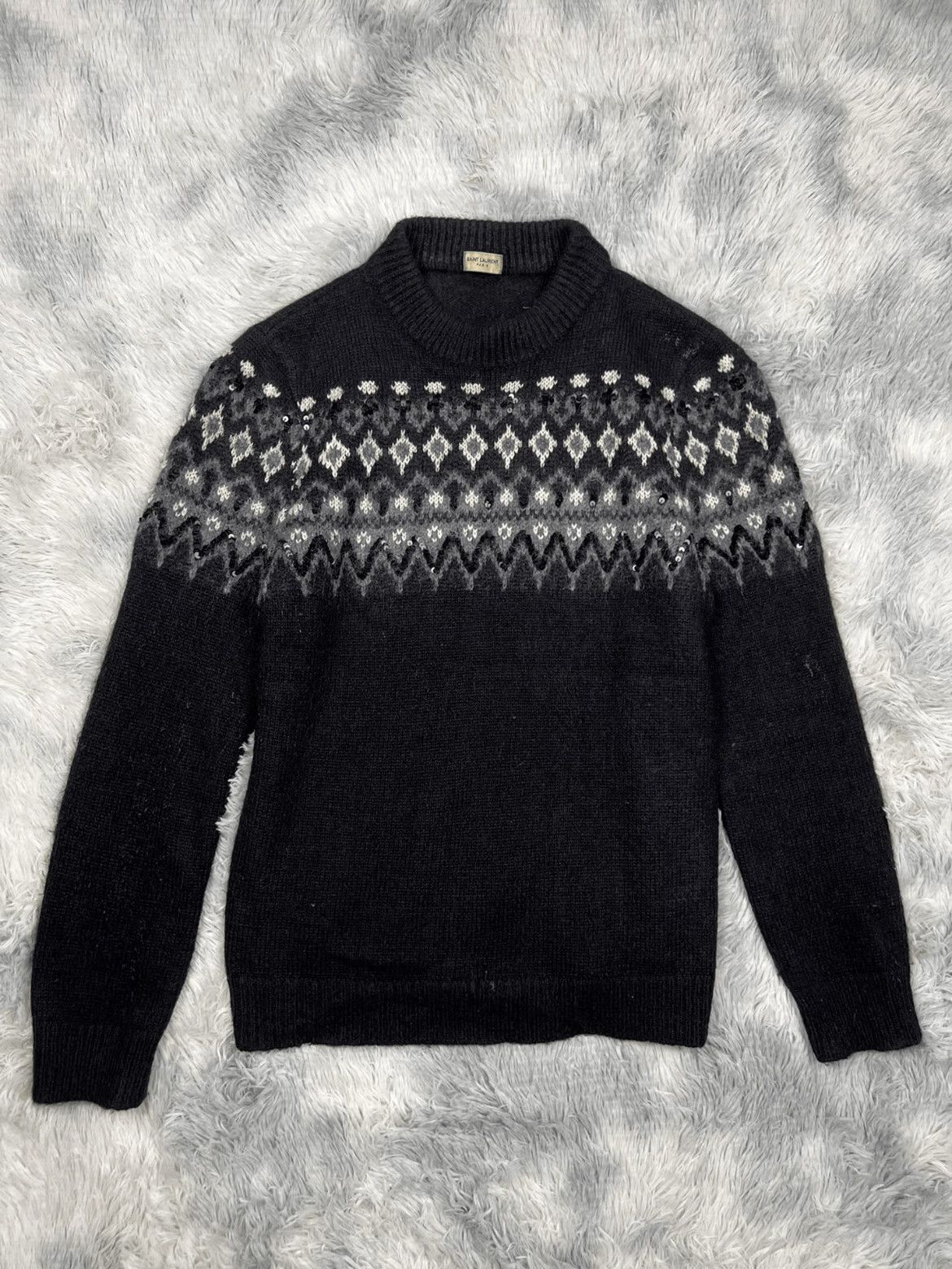 Saint Laurent Paris Saint Laurent Paris Saint Laurent Paris 16AW Scale Knitwea Size US M / EU 48-50 / 2 - 1 Thumbnail