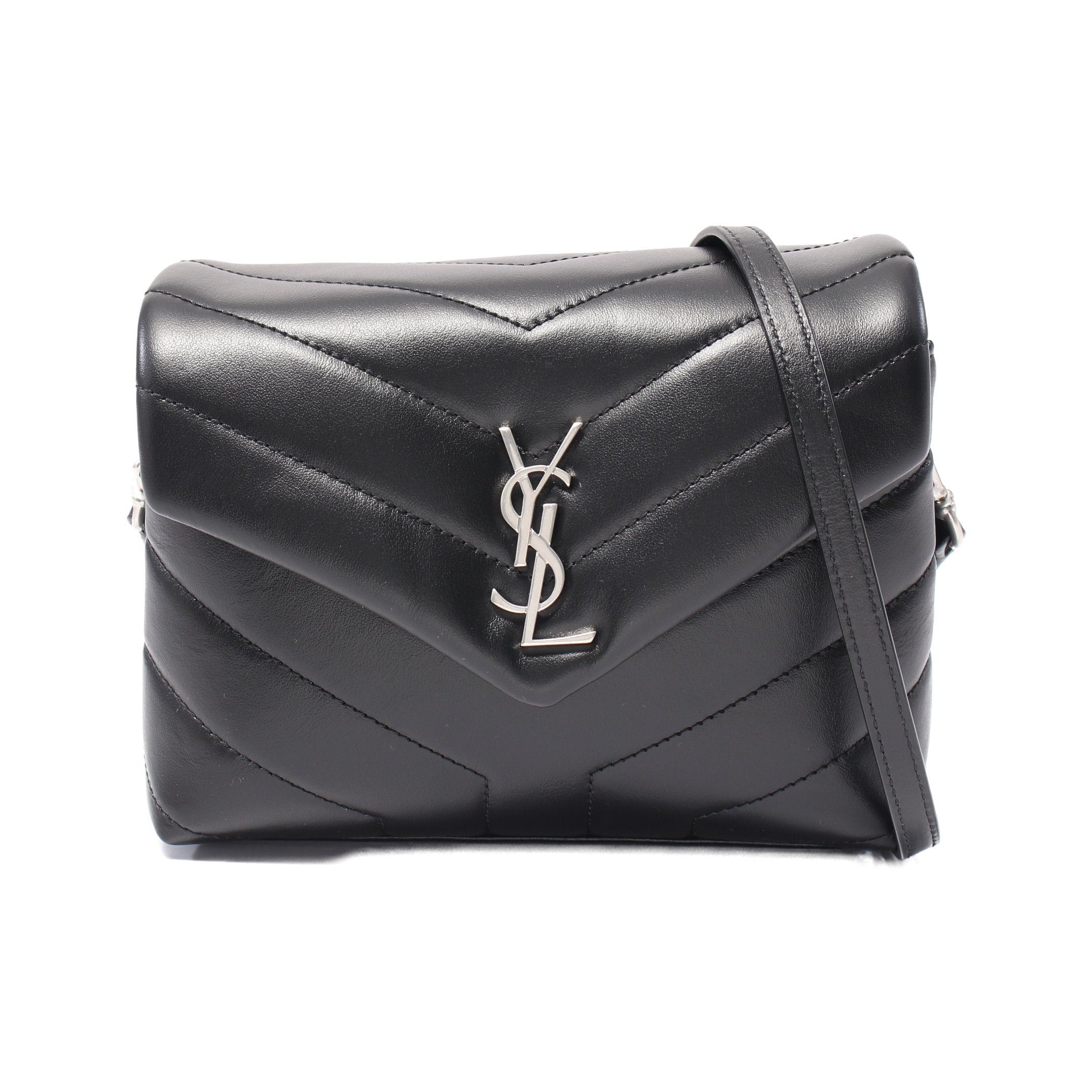 Yves Saint Laurent Yves Saint Laurent Loulou Toy Shoulder Bag Leather Black Size ONE SIZE - 1 Thumbnail