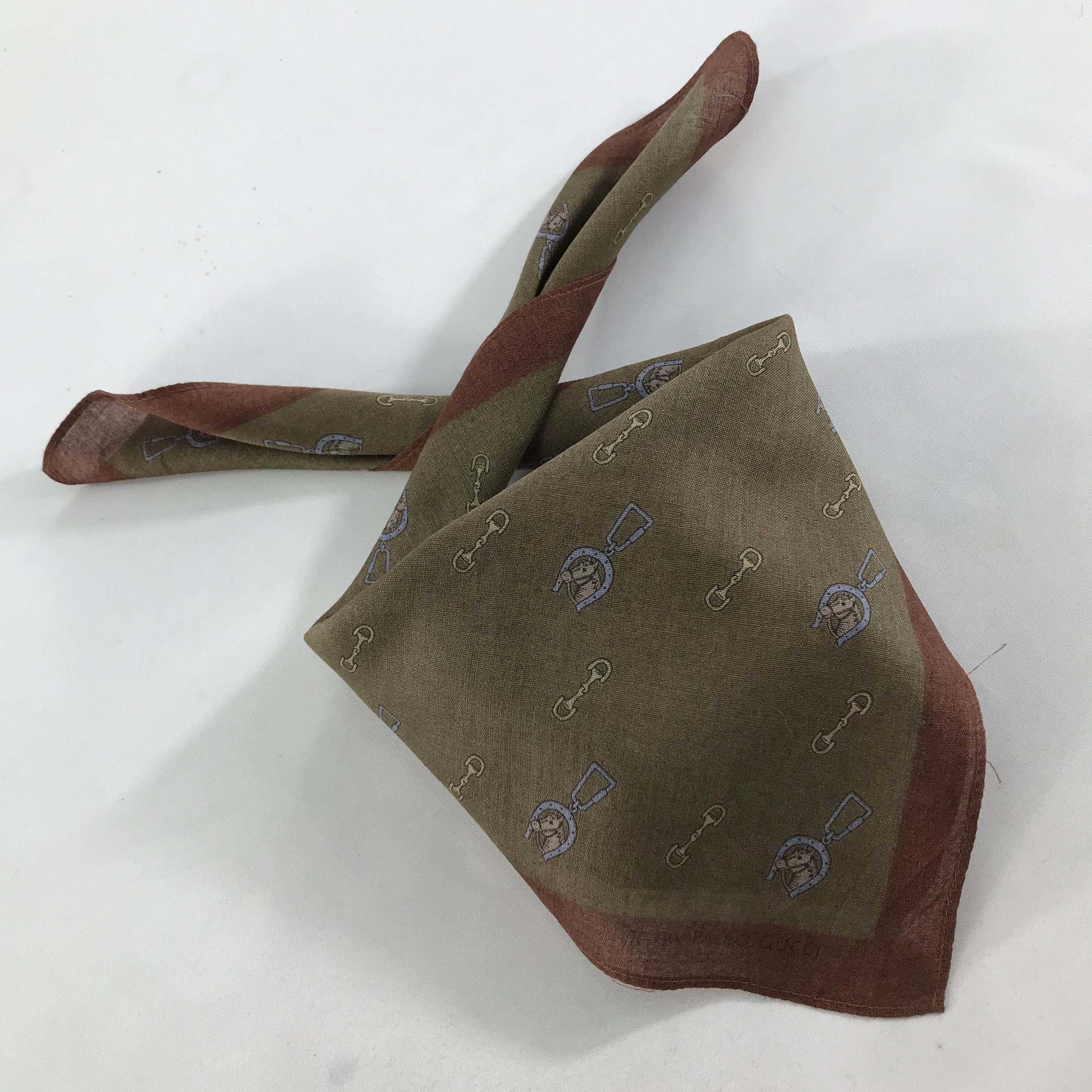 Paolo Gucci × Vintage Paolo Gucci Bandana / Handkerchief / Neckerchief - S1474 Size ONE SIZE - 4 Thumbnail