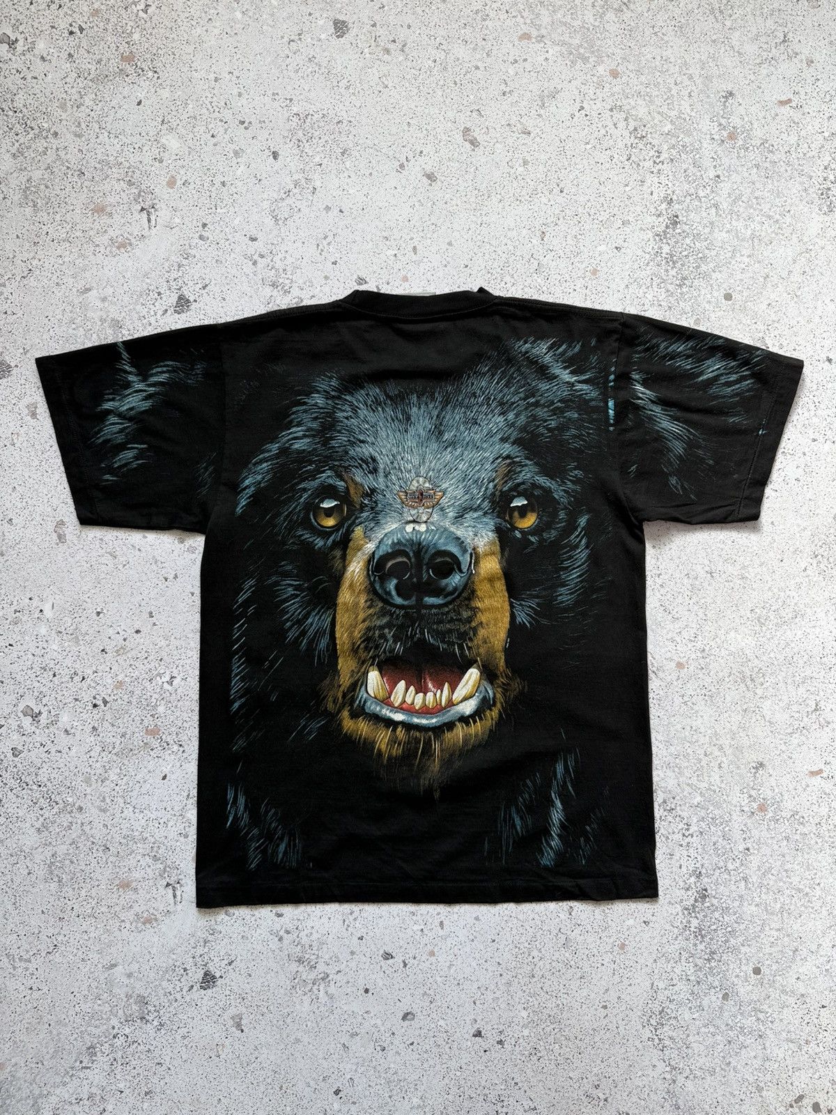 Vintage All over print Rottweiler 1997 tee Size US L / EU 52-54 / 3 - 6 Thumbnail