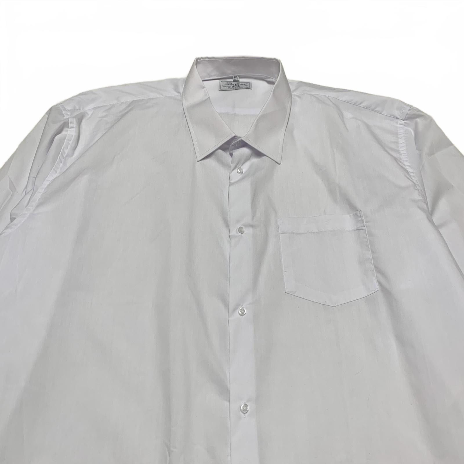 Other Boltini 4XL White Classic Fit Button Dress Shirt Size US XXL / EU 58 / 5 - 11 Thumbnail