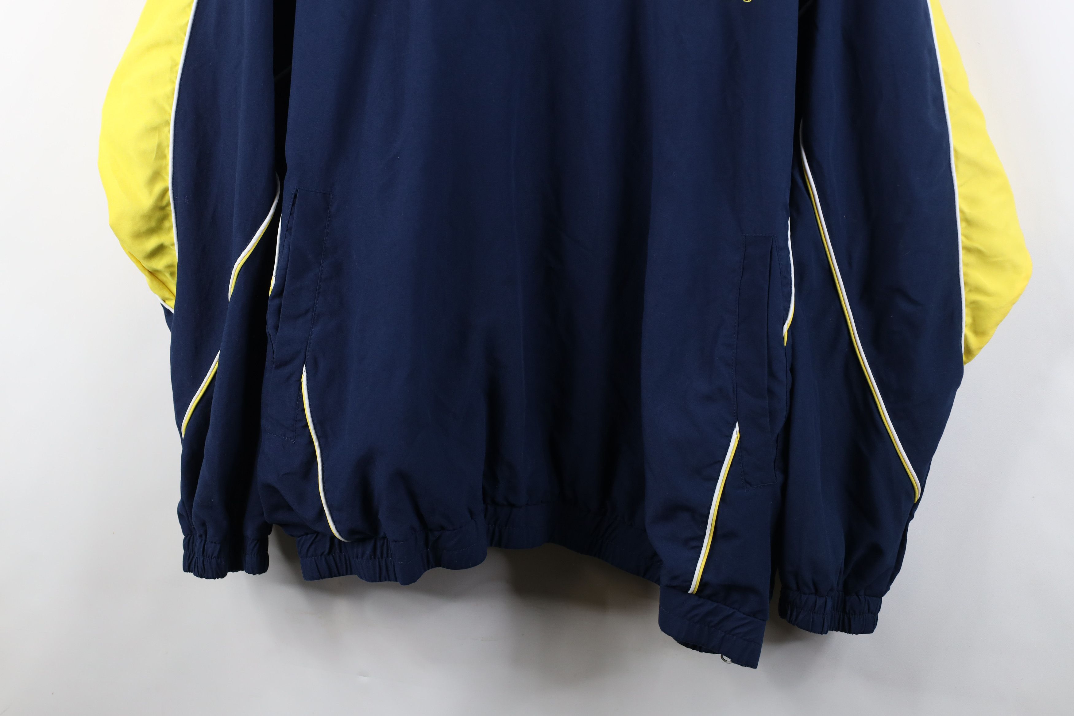 Vintage Vintage 90s Y2K University of Michigan Lined Pullover Jacket Size US XXL / EU 58 / 5 - 3 Thumbnail