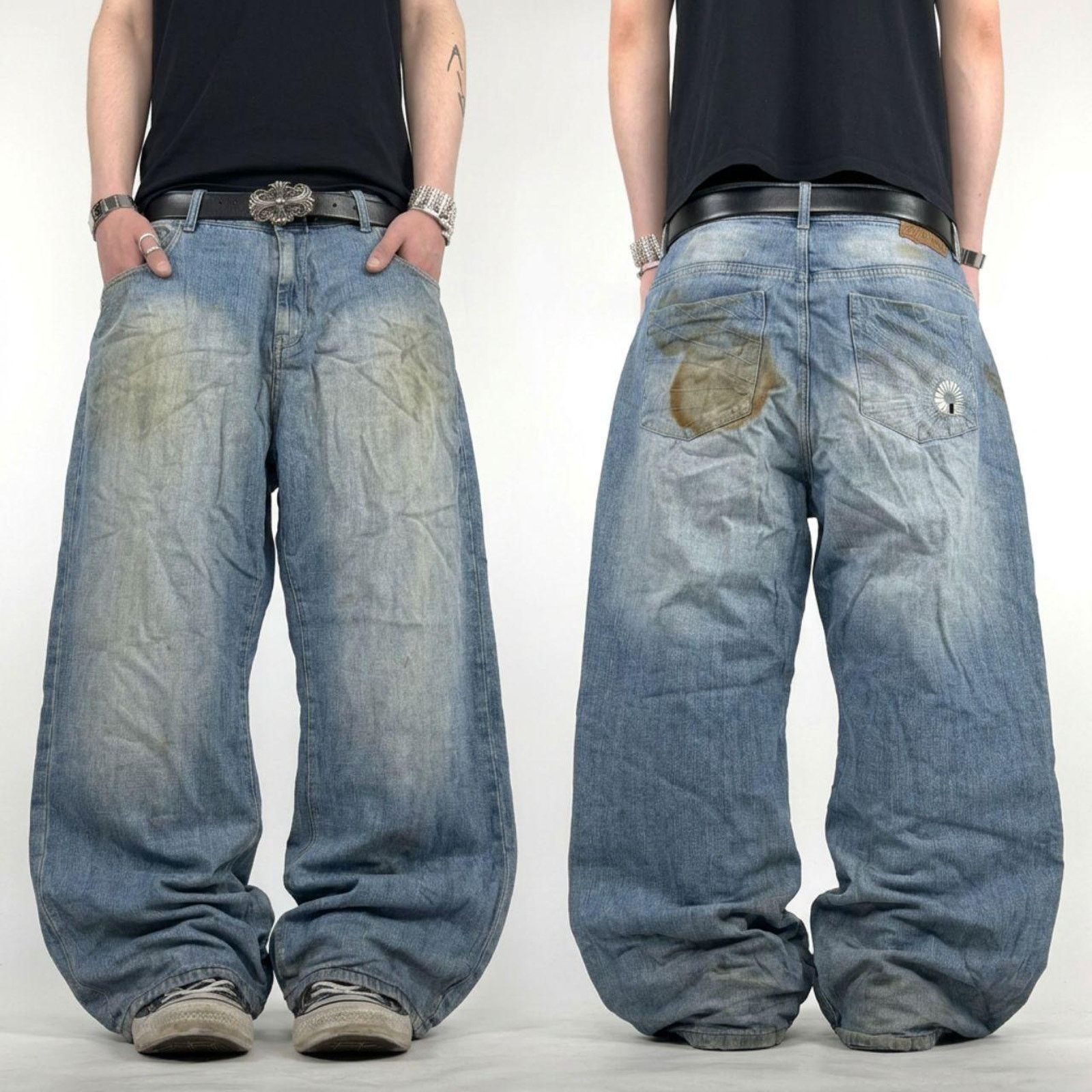 Akademiks × JNCO × Vintage Vintage y2k akademiks grunge archive baggy wide leg jeans Size US 44 / EU 60 - 1 Thumbnail