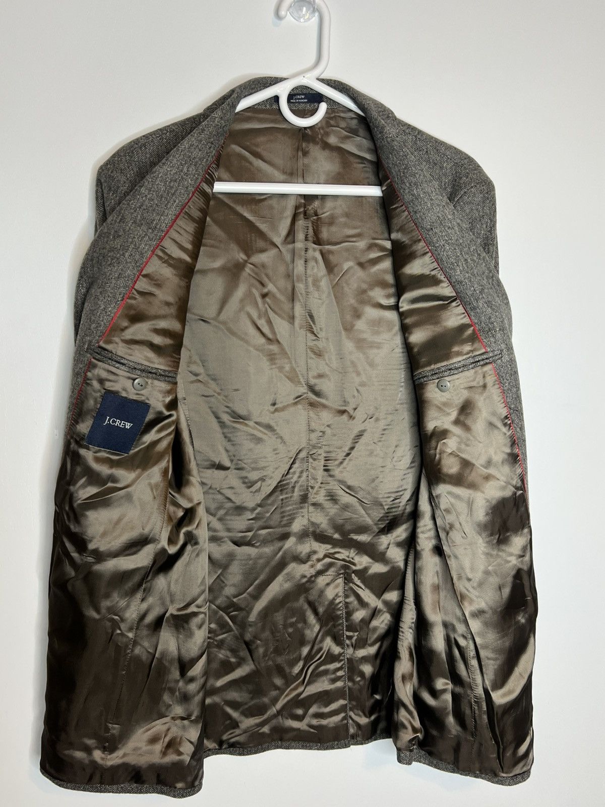J.Crew J Crew Herringbone Patch Pocket Wool Jacket 39R Size 38R - 10 Thumbnail