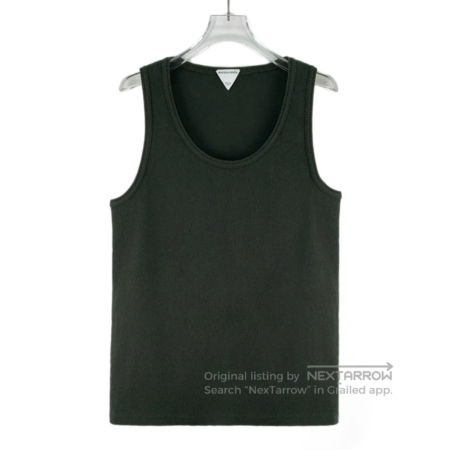 Bottega Veneta Bottega Veneta Dark Green Cotton Round Neck Sleeveless Kni Size S / US 4 / IT 40 - 1 Thumbnail