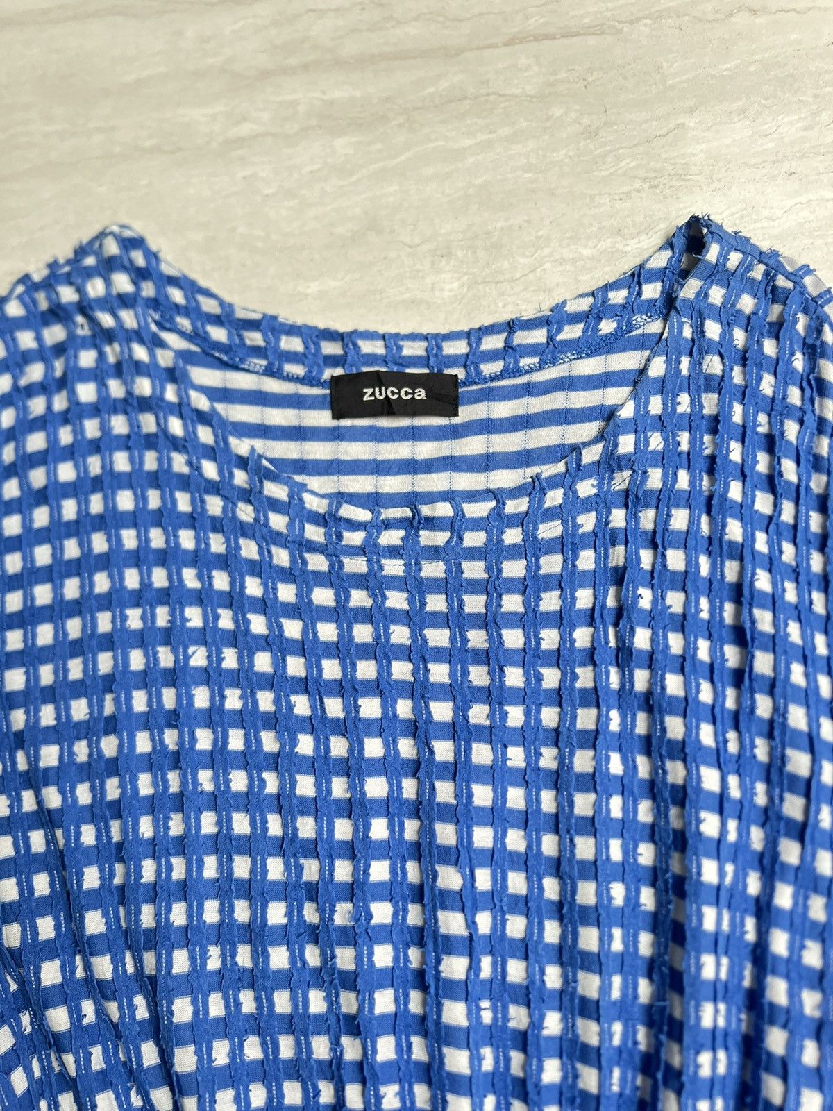 Zucca ZUCCA Blue Plaid Dress Size XS / US 0-2 / IT 36-38 - 9 Thumbnail