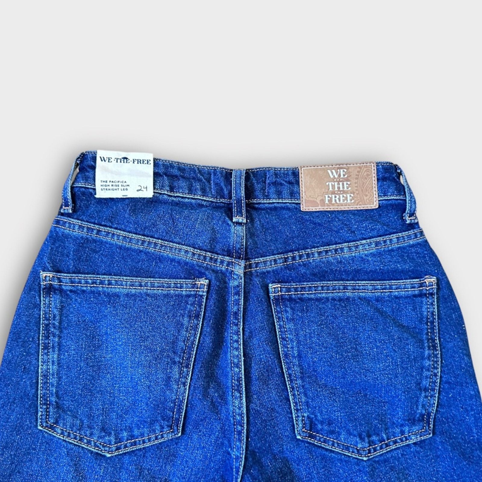 Free People NWT Free People The Pacifica Straight Leg Jean Size 24" / US 00 / IT 34 - 7 Thumbnail