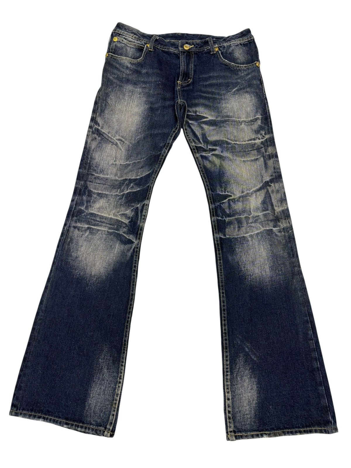 semanticdesign Semantic Design Claw Mark Flared Jean Bootcut Distress Denim Size US 32 / EU 48 - 1 Thumbnail