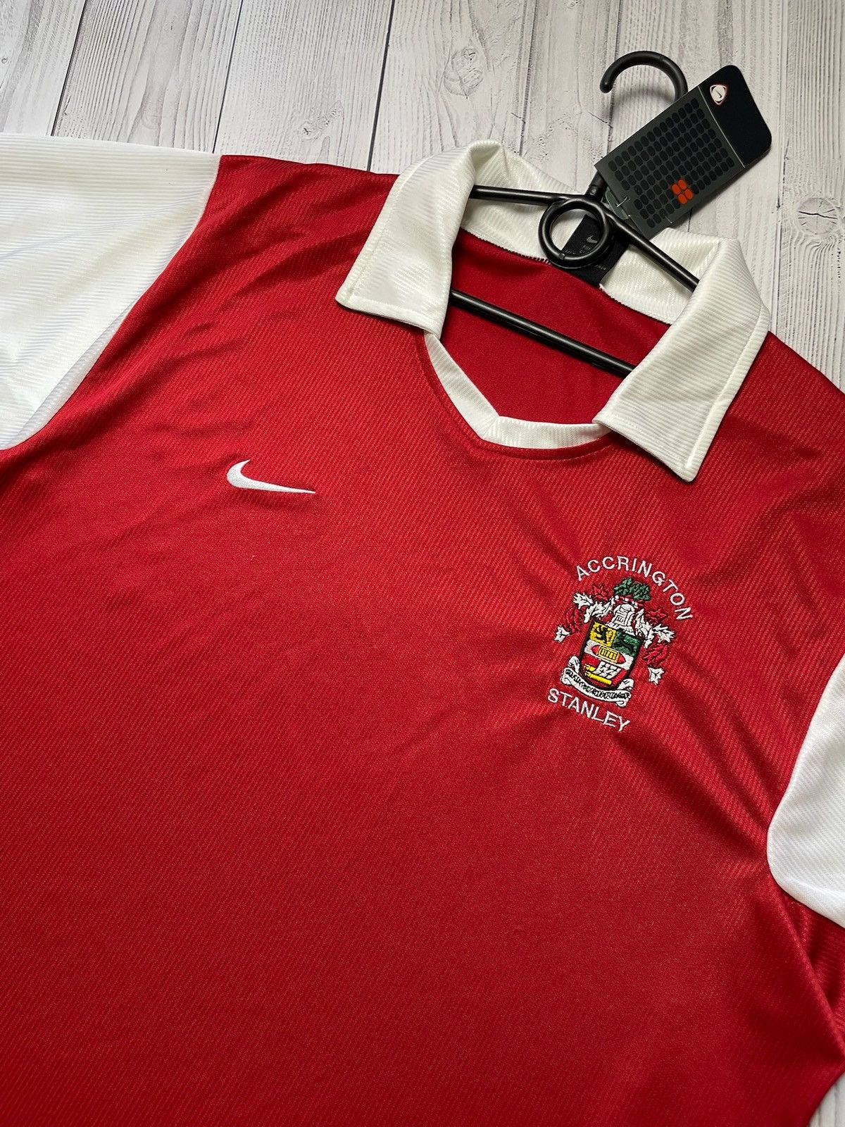 Nike × Vintage Vintage Nike Accrington Stanley soccer jersey size XL logo Size US XL / EU 56 / 4 - 2 Thumbnail