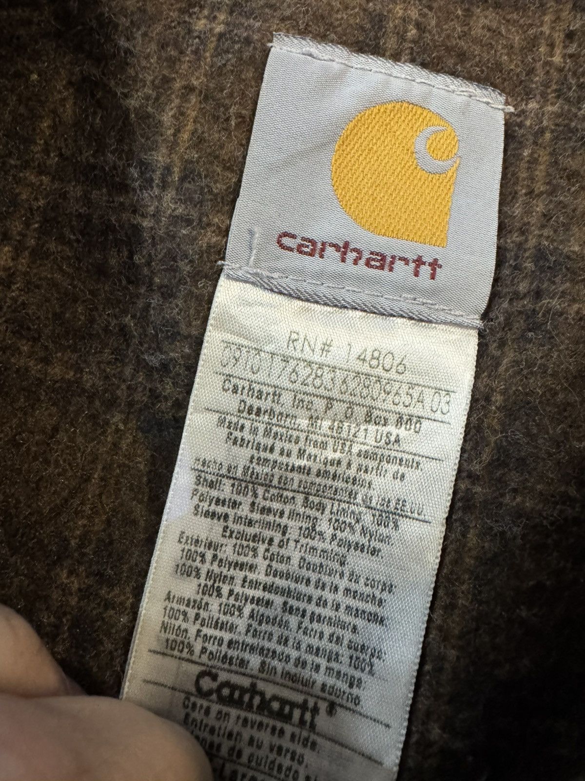 Carhartt Carhartt Workwear J97DKB FADED Detroit Blanket Lined JKT Size US XL / EU 56 / 4 - 8 Thumbnail