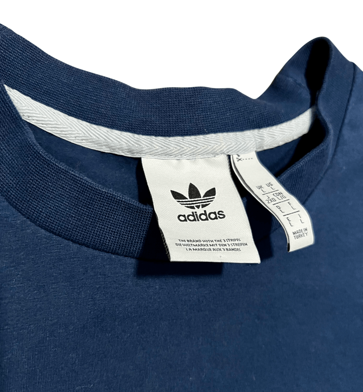 Adidas Adidas Retro Logo Navy & Red Graphic T-Shirt Size US L / EU 52-54 / 3 - 3 Thumbnail