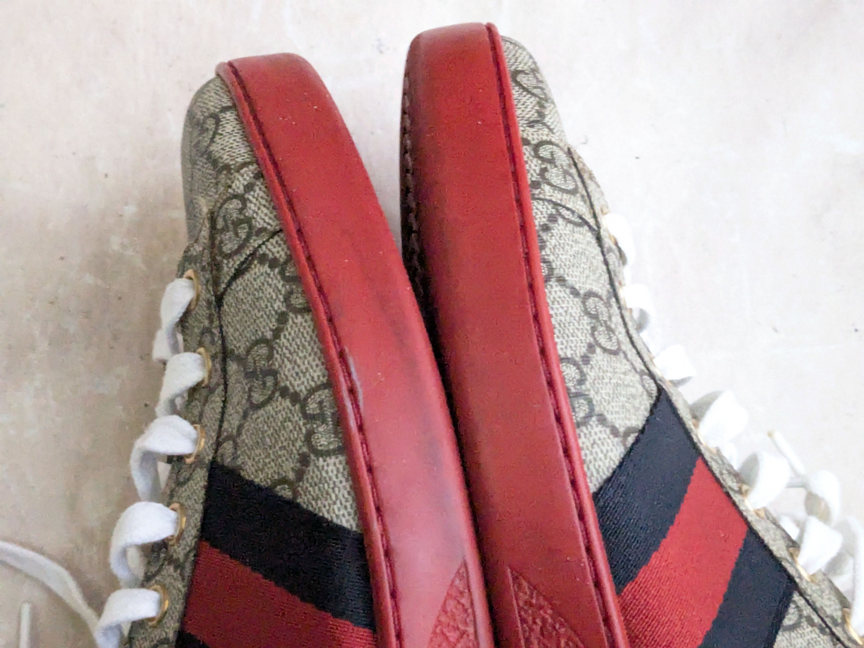 Gucci Gucci Ace GG Supreme Sneakers 429445 Red 11 Size US 11 / EU 44 - 5 Thumbnail