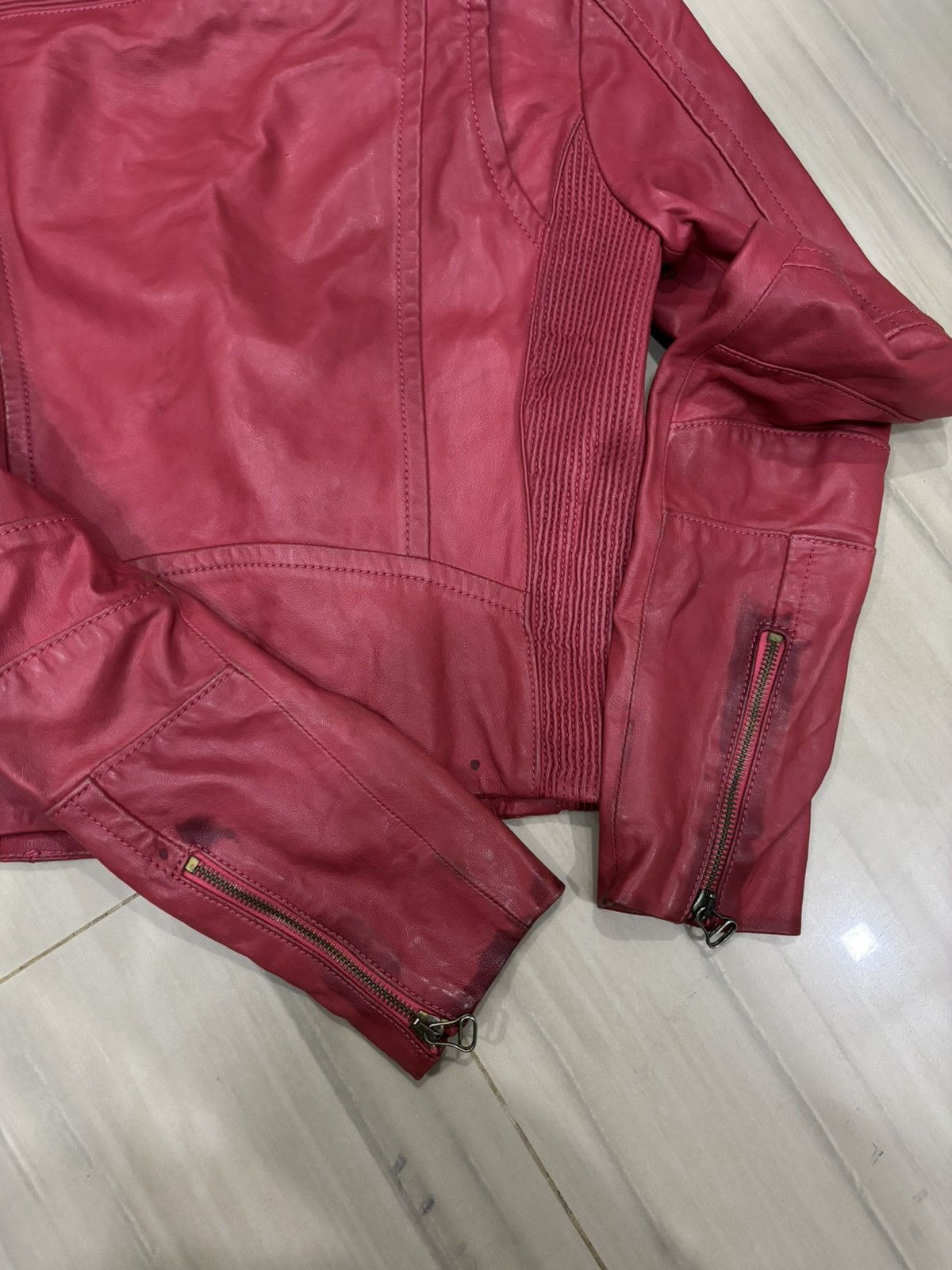 Pierre Balmain 90s Pierre Balmain Leather Jacket Size XS / US 0-2 / IT 36-38 - 7 Thumbnail