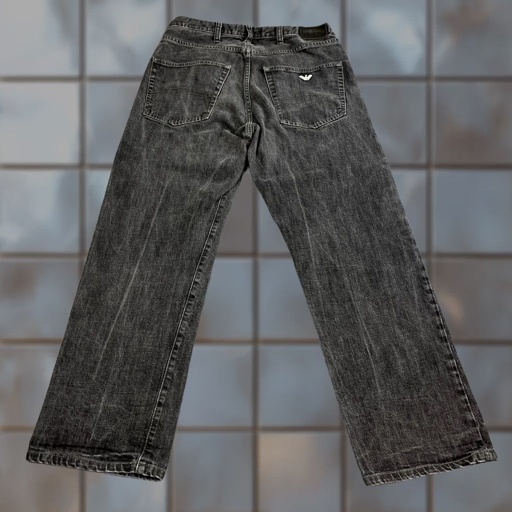Vintage Armani Jeans Jeans Regular Straight 32 Dark Wash Grey Stretch GA Mens Casual 5-Pocket Design Size US 32 / EU 48 - 1 Thumbnail