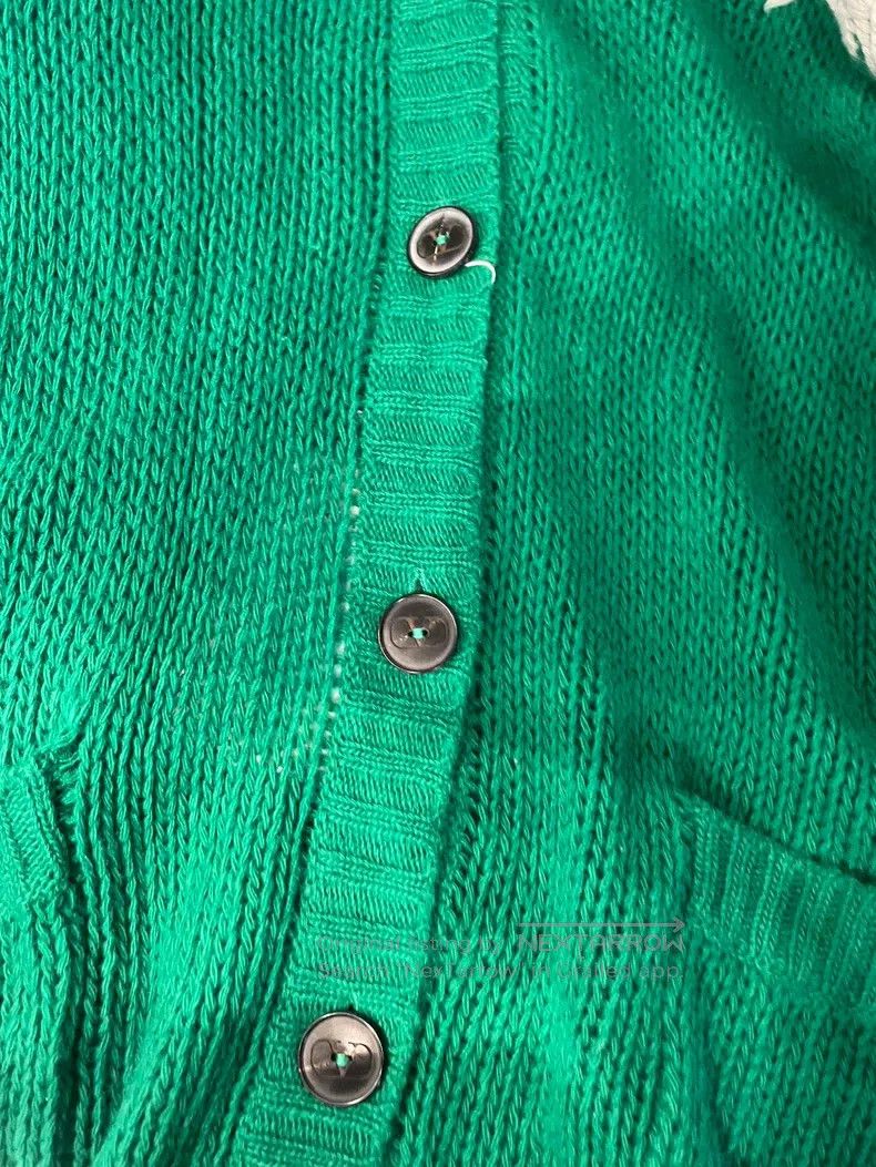 Valentino Valentino Green wool cardigan sweater Size L / US 10 / IT 46 - 4 Thumbnail