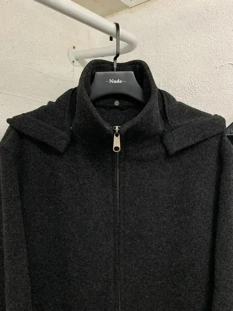 Yohji Yamamoto Yohji Yamamoto Yohji Yamamoto AAR Hood Detachable Wool Jac Size US M / EU 48-50 / 2 - 3 Thumbnail