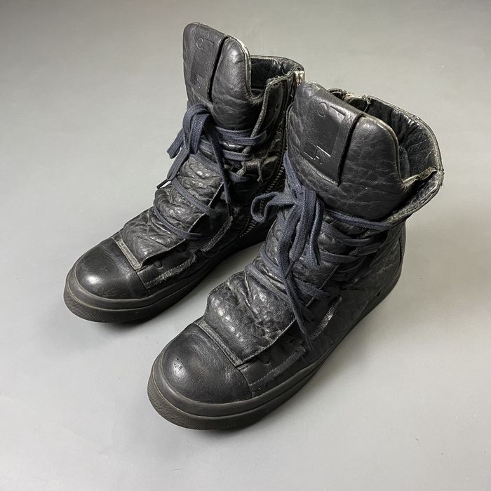 Cinzia Araia Cinzia Araia High Top Leather Sneakers Grailed