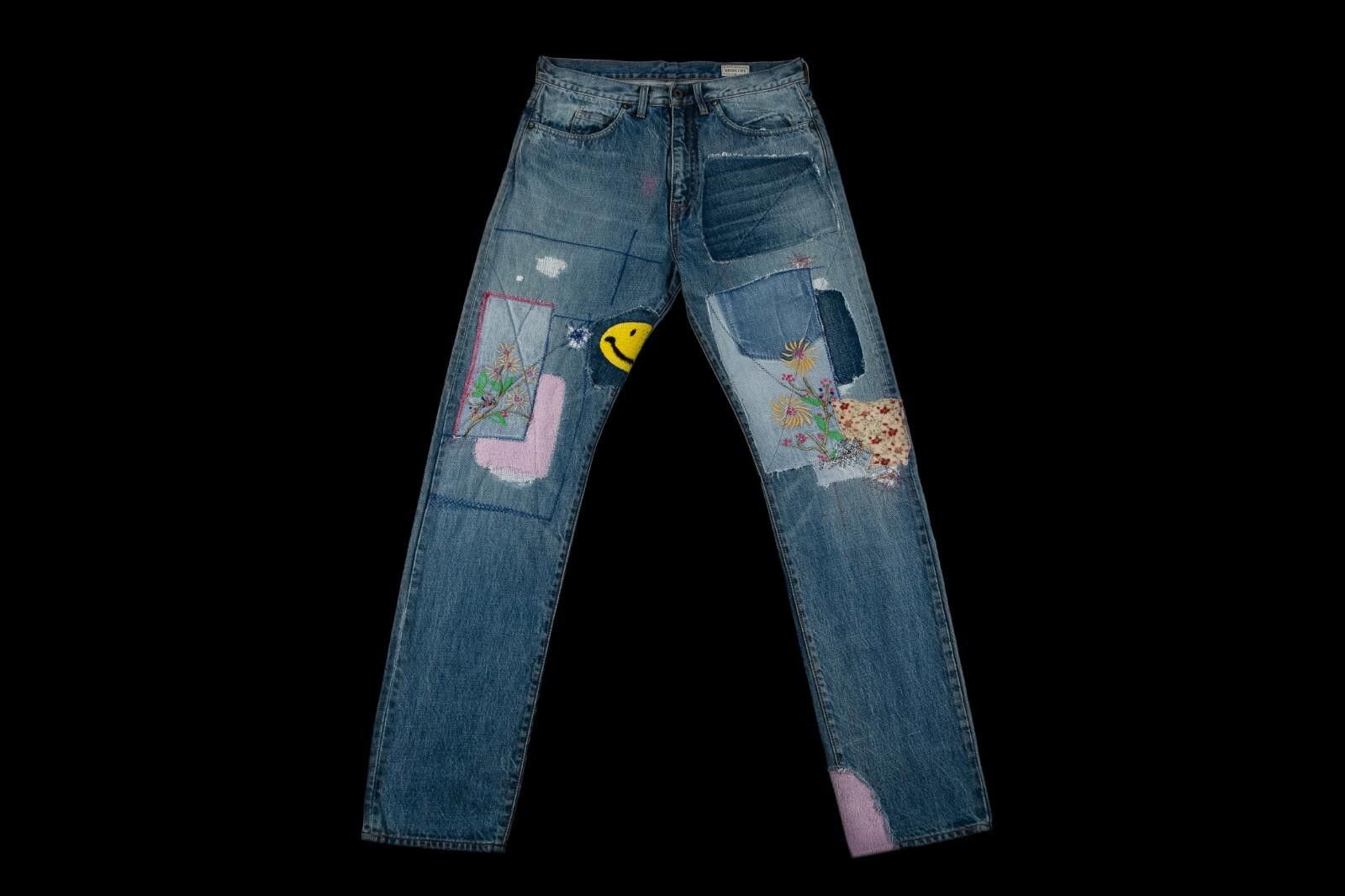 Kapital Kapital Okabilly Gypsy Patch Remake Denim Indigo Pant 34 Size US 34 / EU 50 - 2 Thumbnail