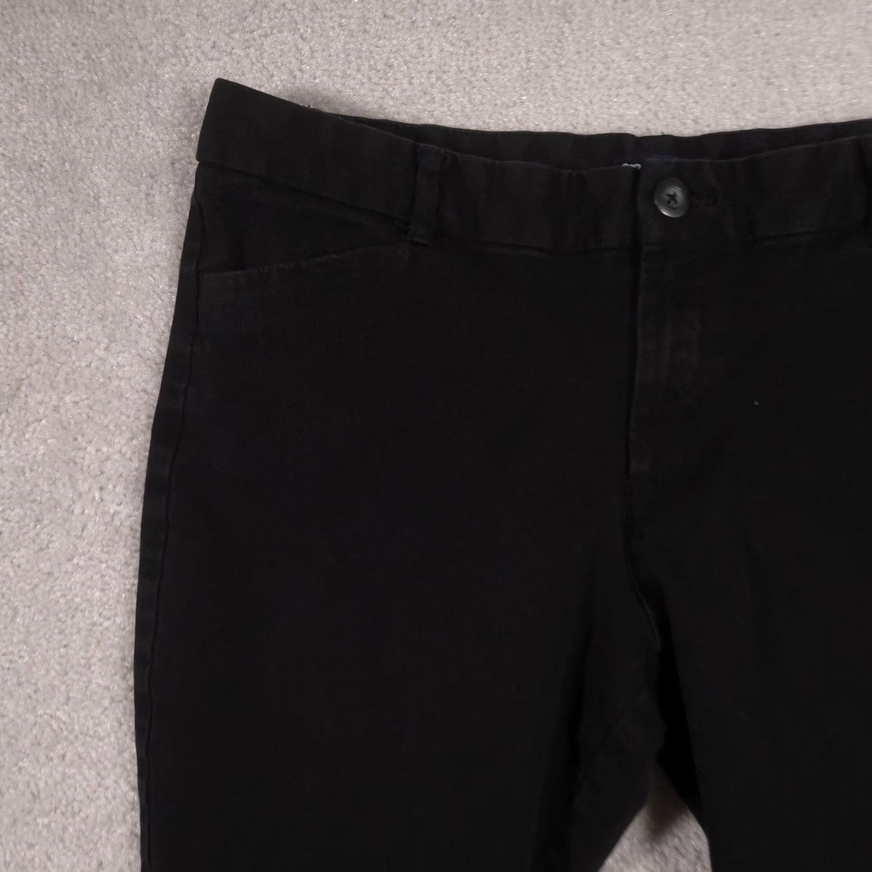 Gap Gap Pants Womens 12 Black Slim City Ankle Tapered Twill Chino Stretch Work Pants Size 34" / US 12 / IT 48 - 4 Thumbnail