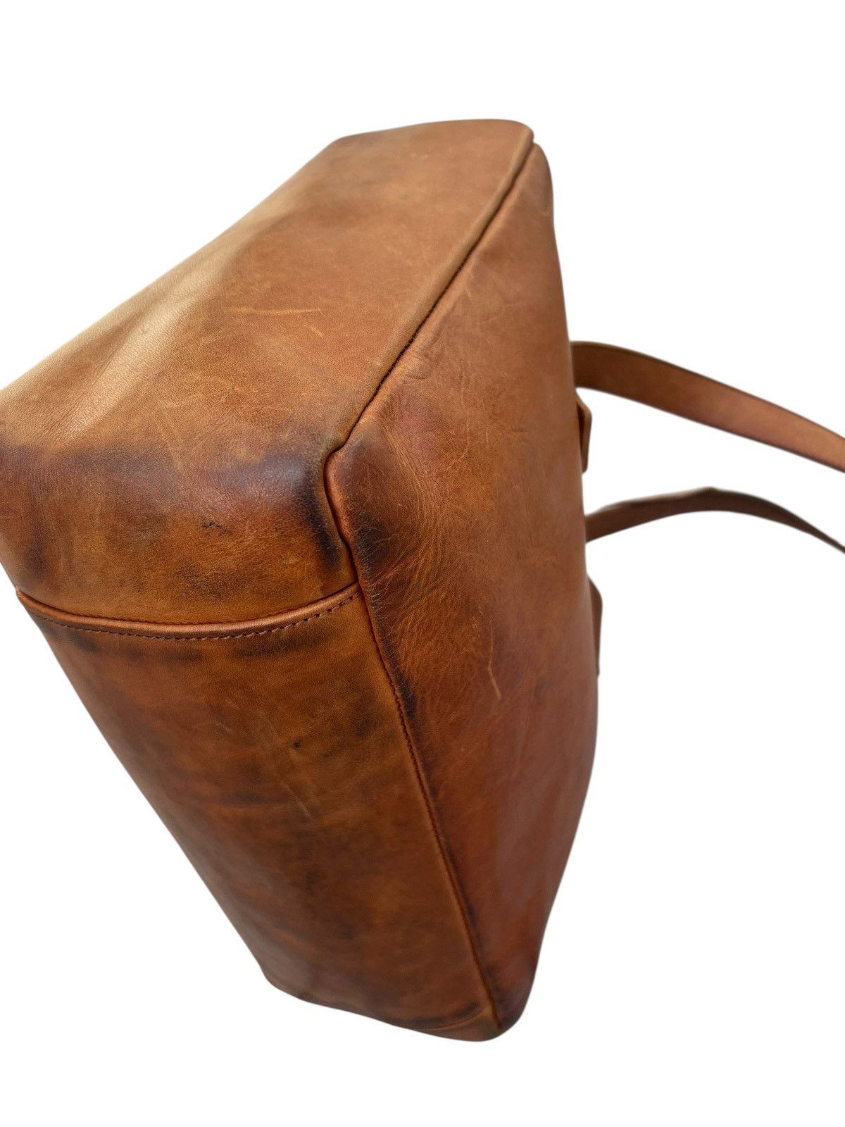 Leather Sot Japan Stains Patina Leather Toto Bag Size ONE SIZE - 15 Thumbnail